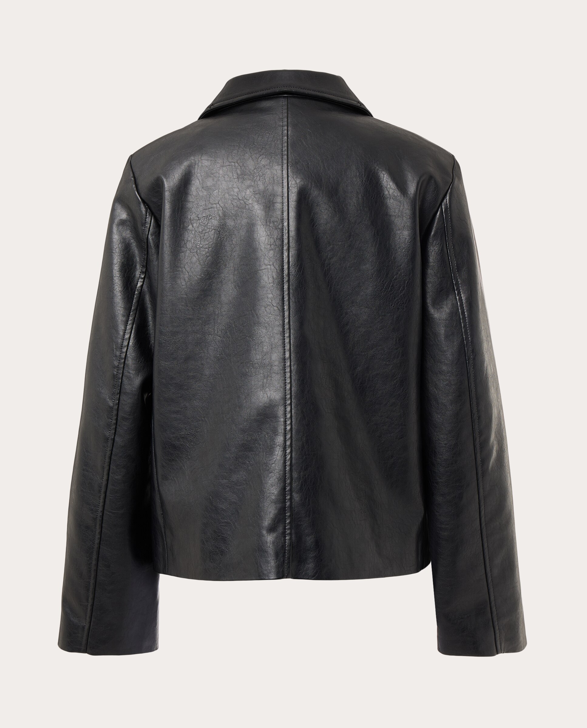Abrigo Finley efecto piel - Negro Negro-2
