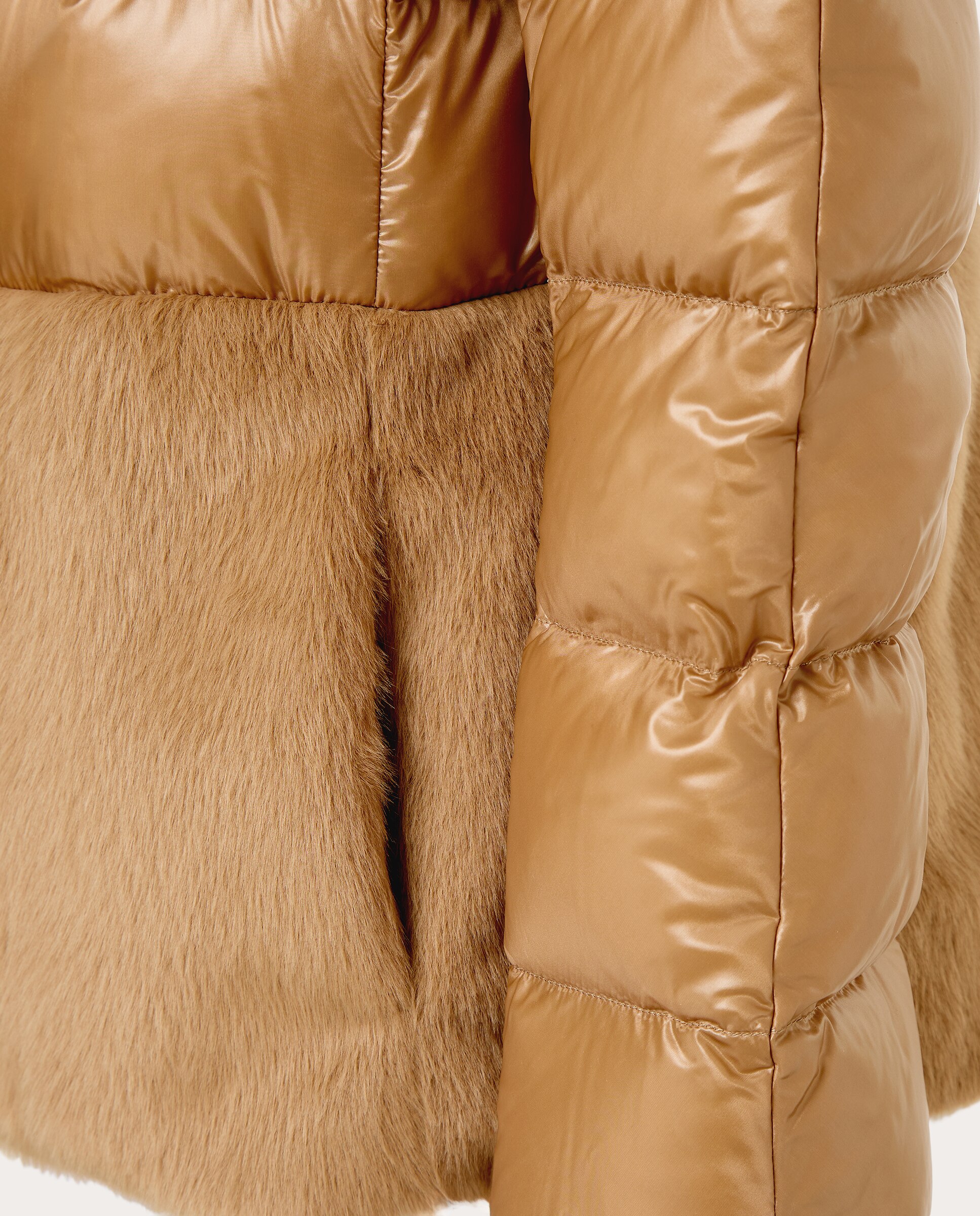 Chaqueta acolchada combinada - Camel Camel-5