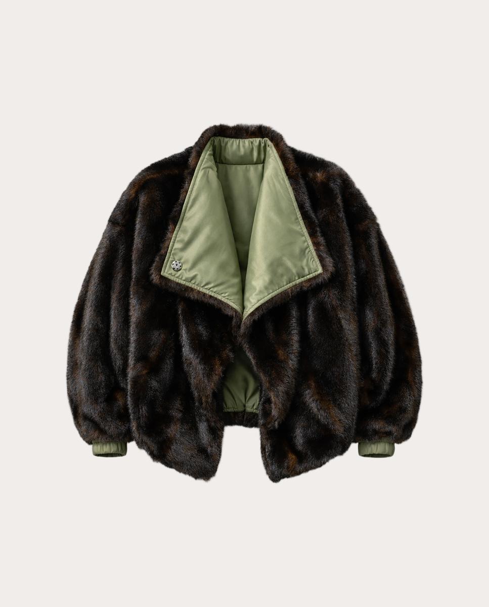 Chaqueta reversible Vera - Marrón Marrón-2