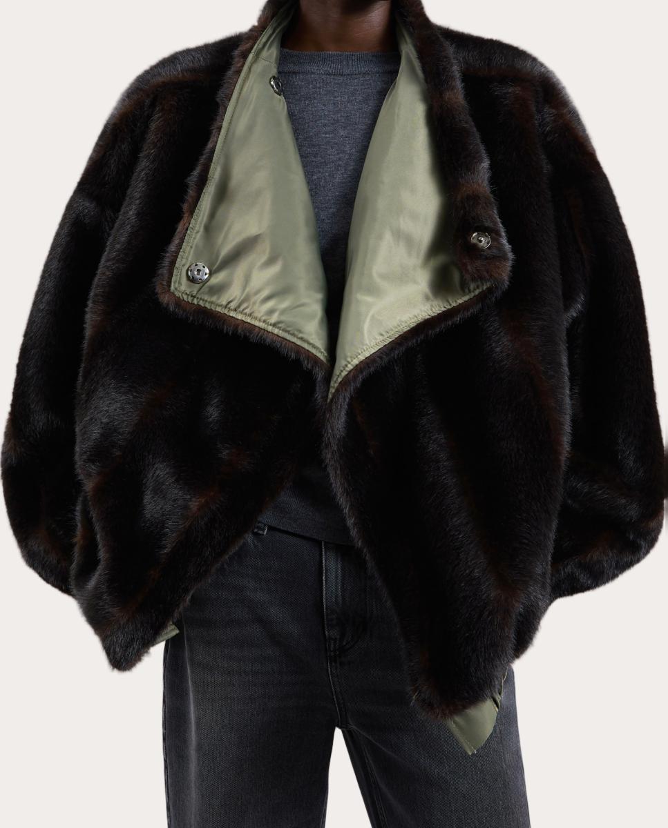 Chaqueta reversible Vera - Marrón Marrón-3