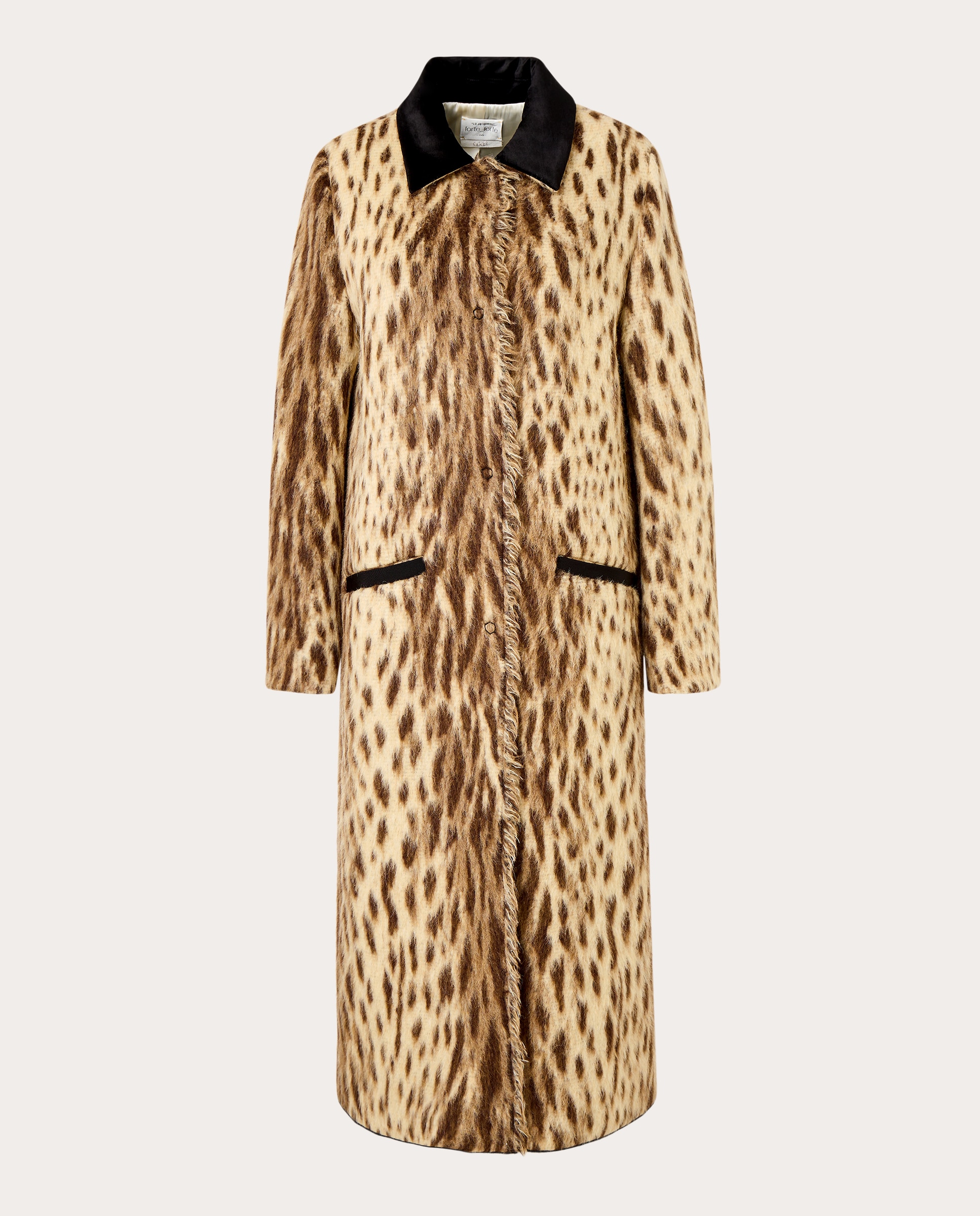 Imagem 0 de Sobretudo de Lã e Alpaca com Animal Print