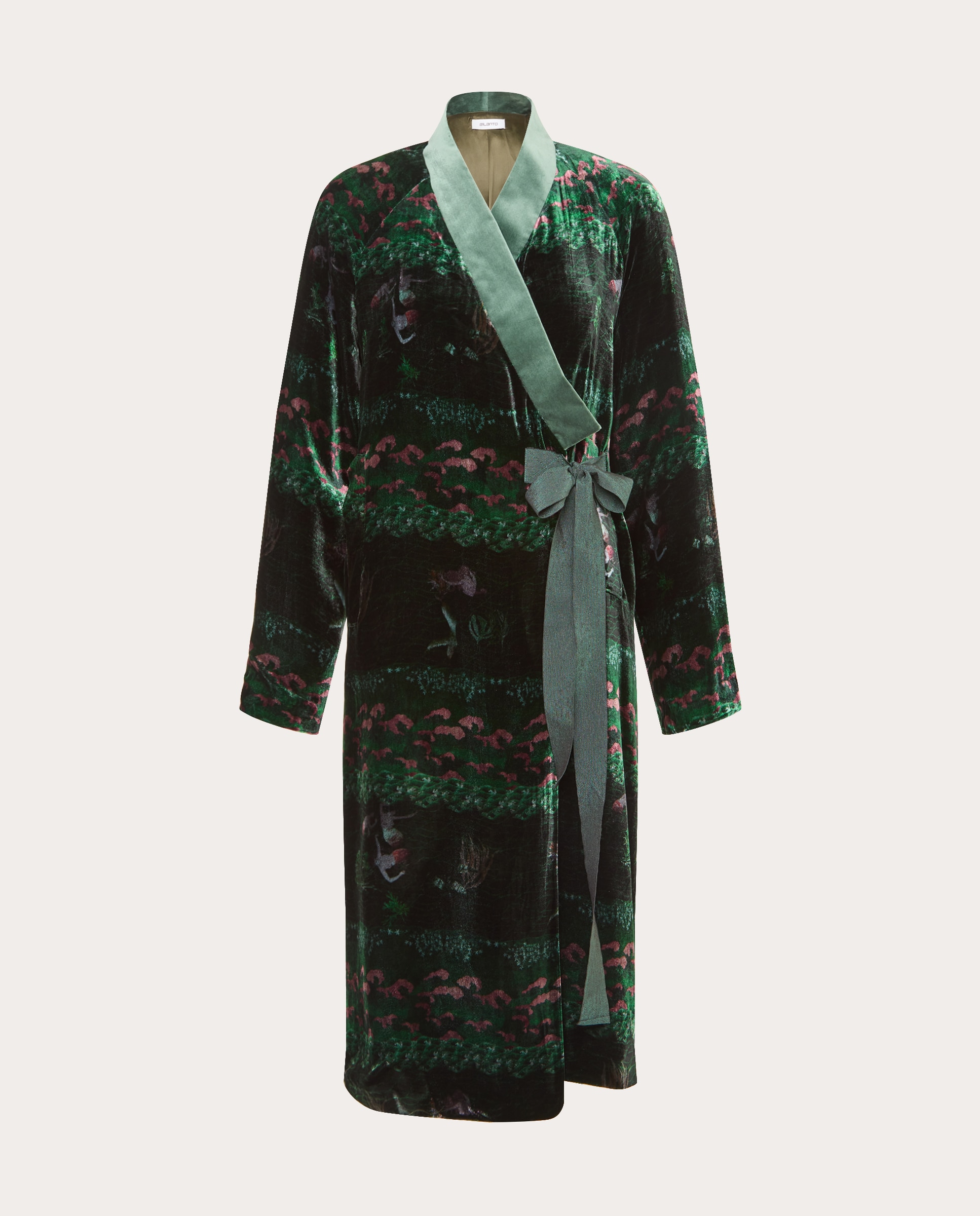 Imagem 0 de Kimono de Veludo Estampado