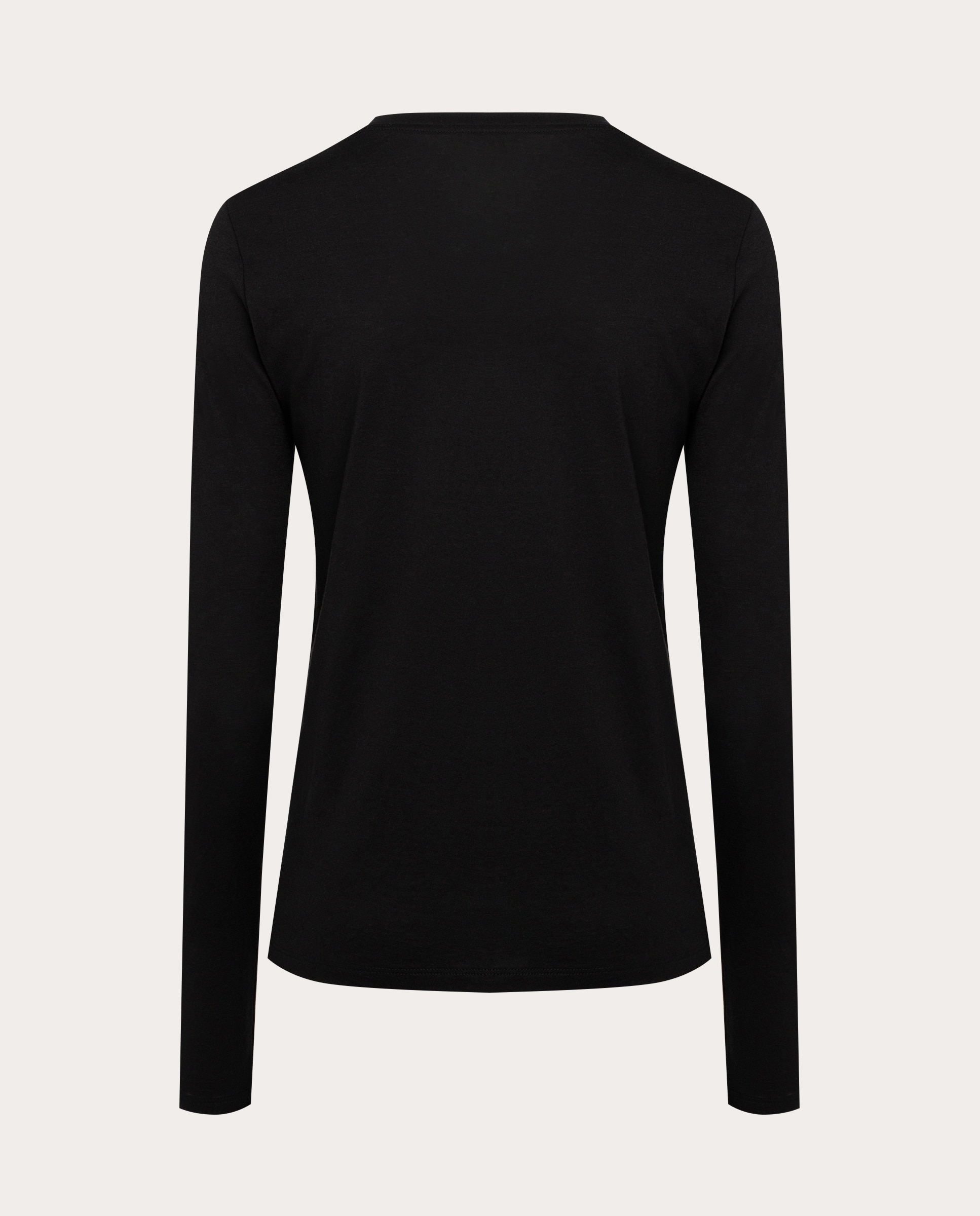 T-shirt de algodão Preto-2