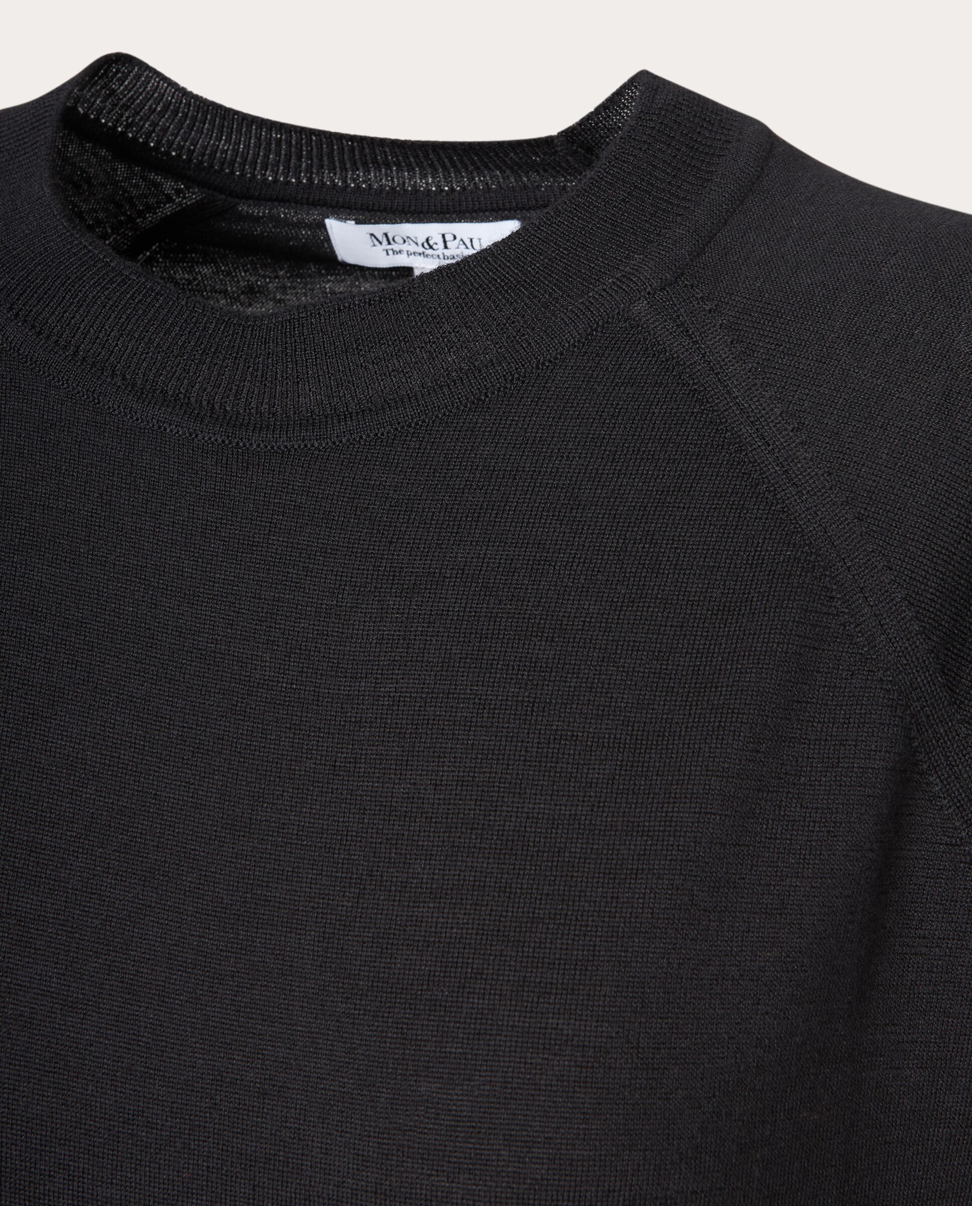 Camisola de Malha de Lã Preto-3