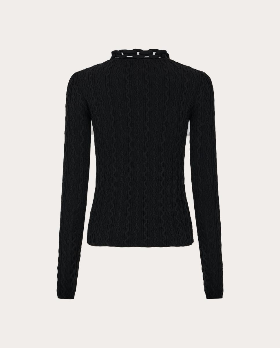 Jersey de lana Negro-2