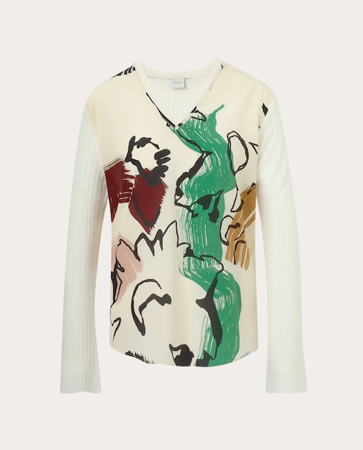 Imagem 0 de Camisola de malha estampada