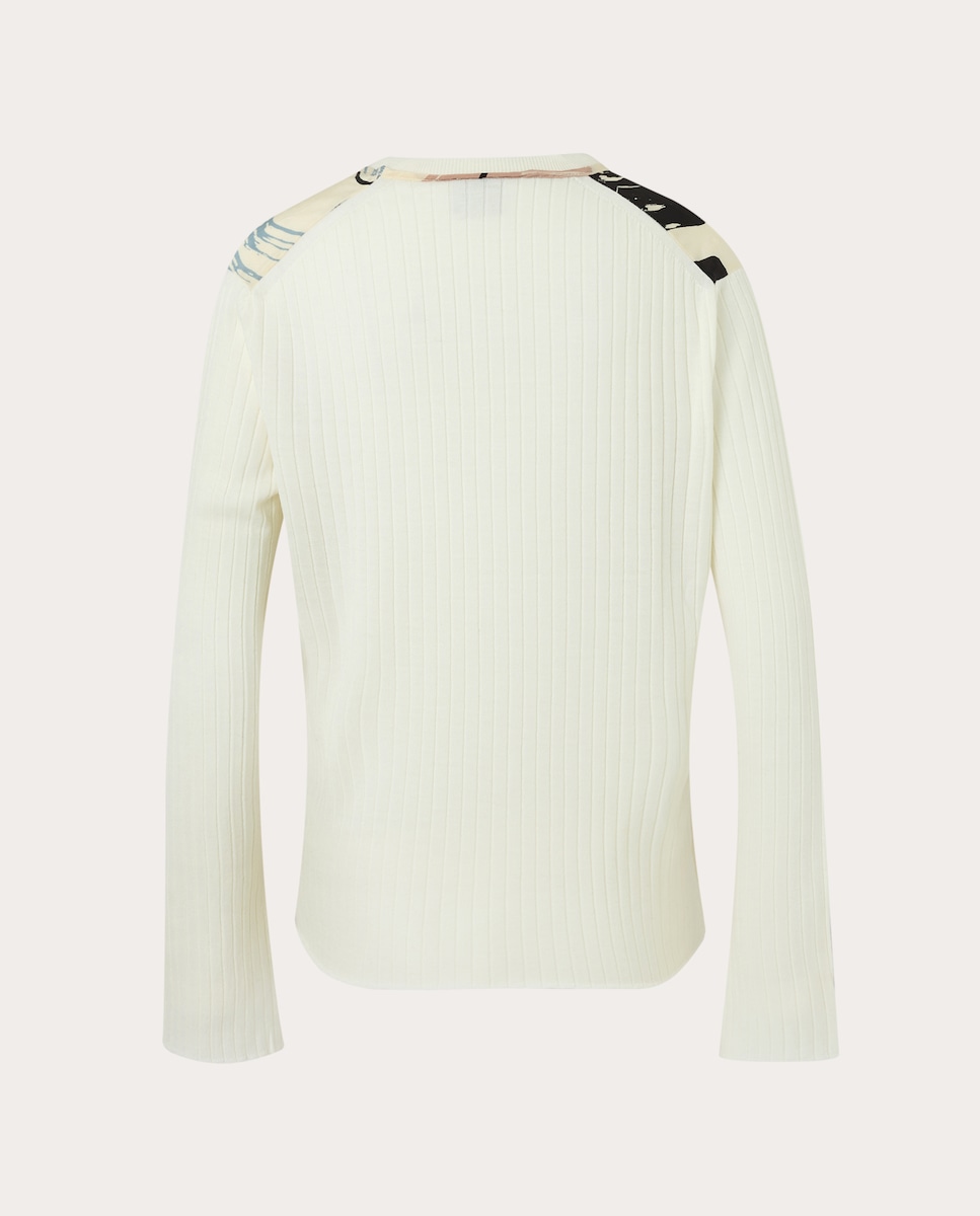 Camisola de malha estampada Multicolor-2