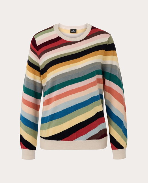 Imagem 0 de Camisola de malha de lã estampada