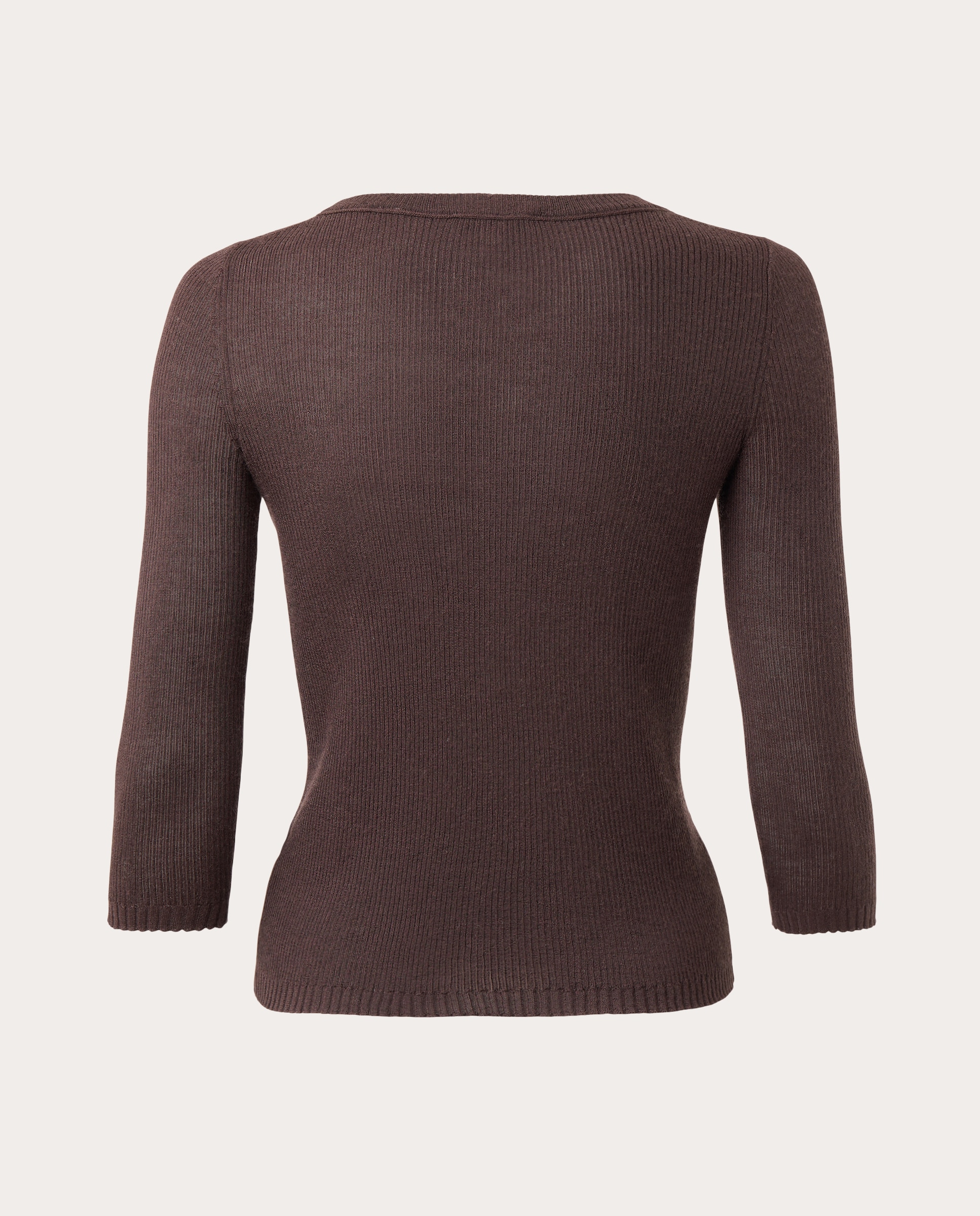 Top de manga 3/4 con cuello barco hierro - Gris Gris-2