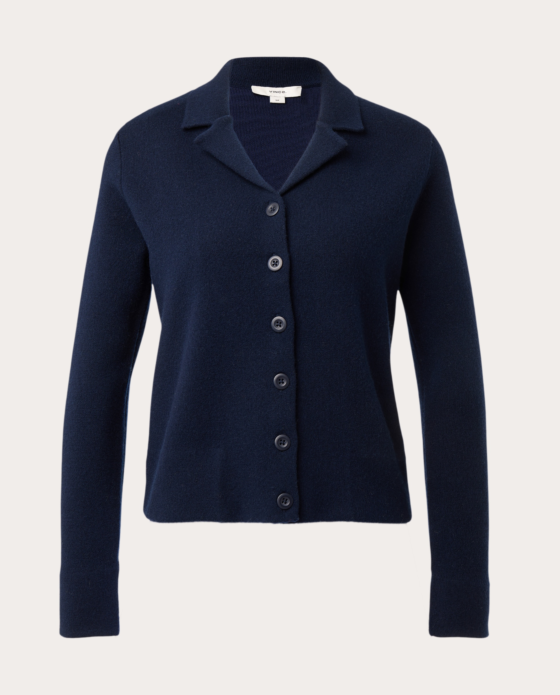 Imagen 0 de Cárdigan double face con cuello de solapa Azul Azul