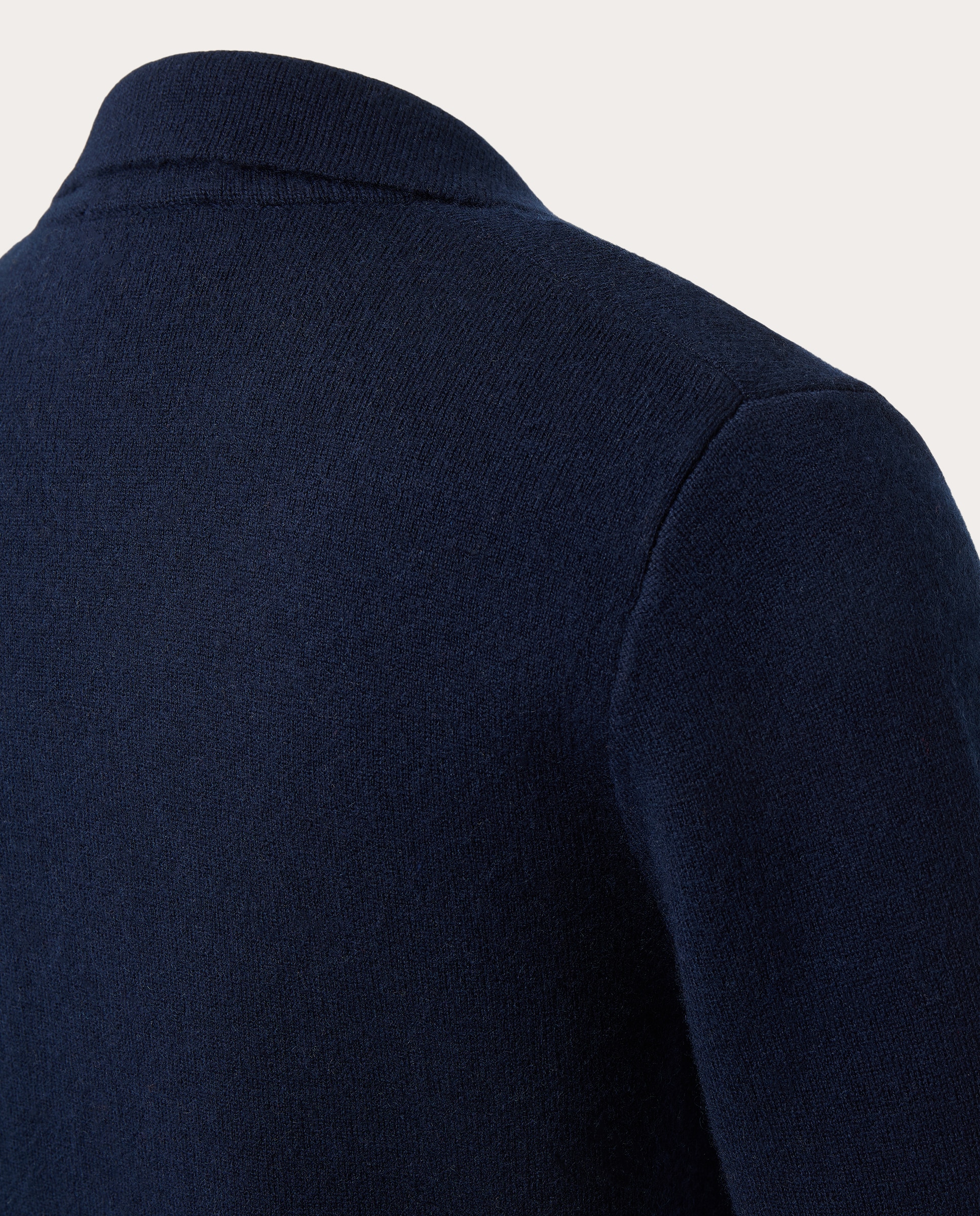 Cárdigan double face con cuello de solapa - Azul Azul-3