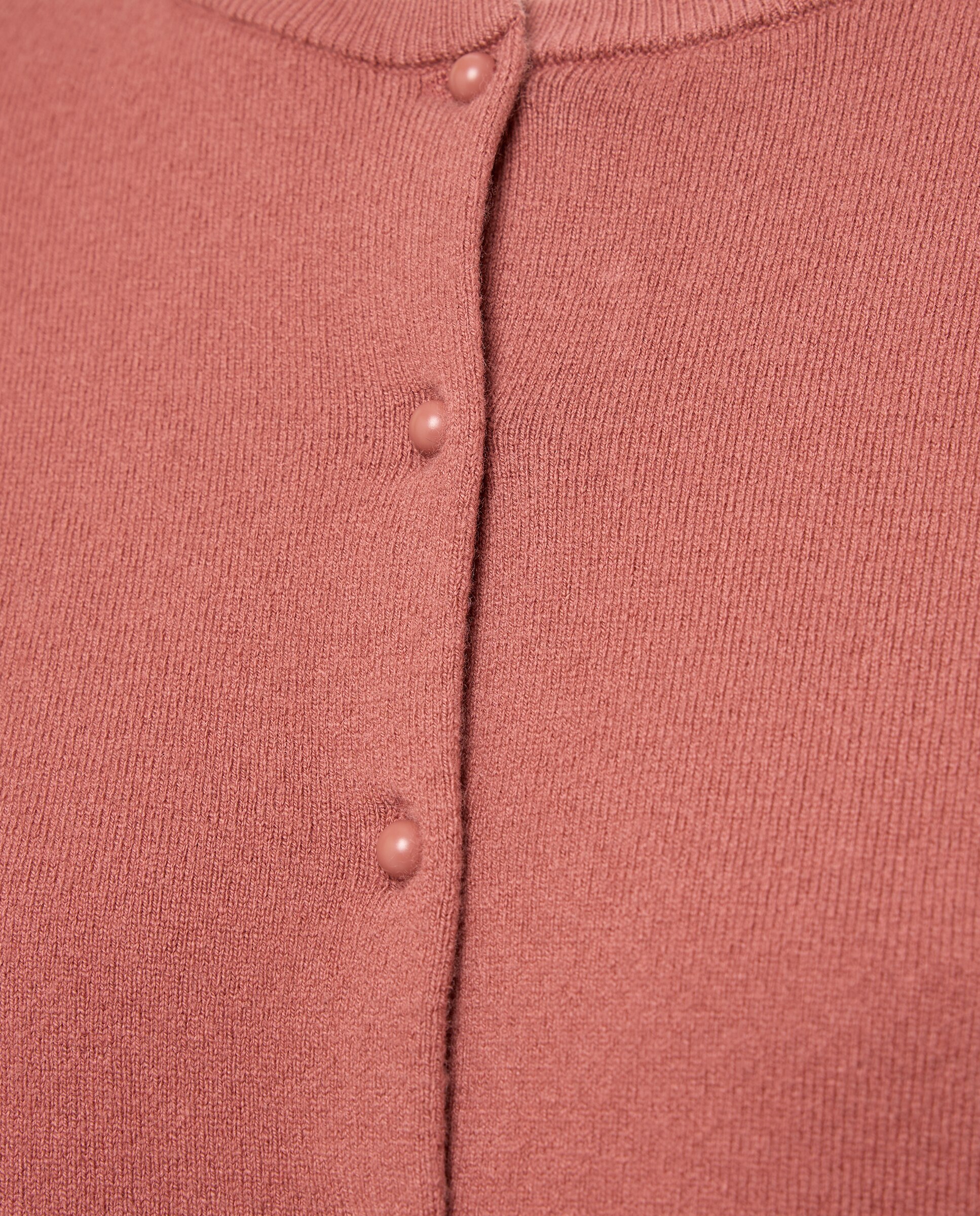 Cardigan com Botões de Joia - Rosa Rosa-3