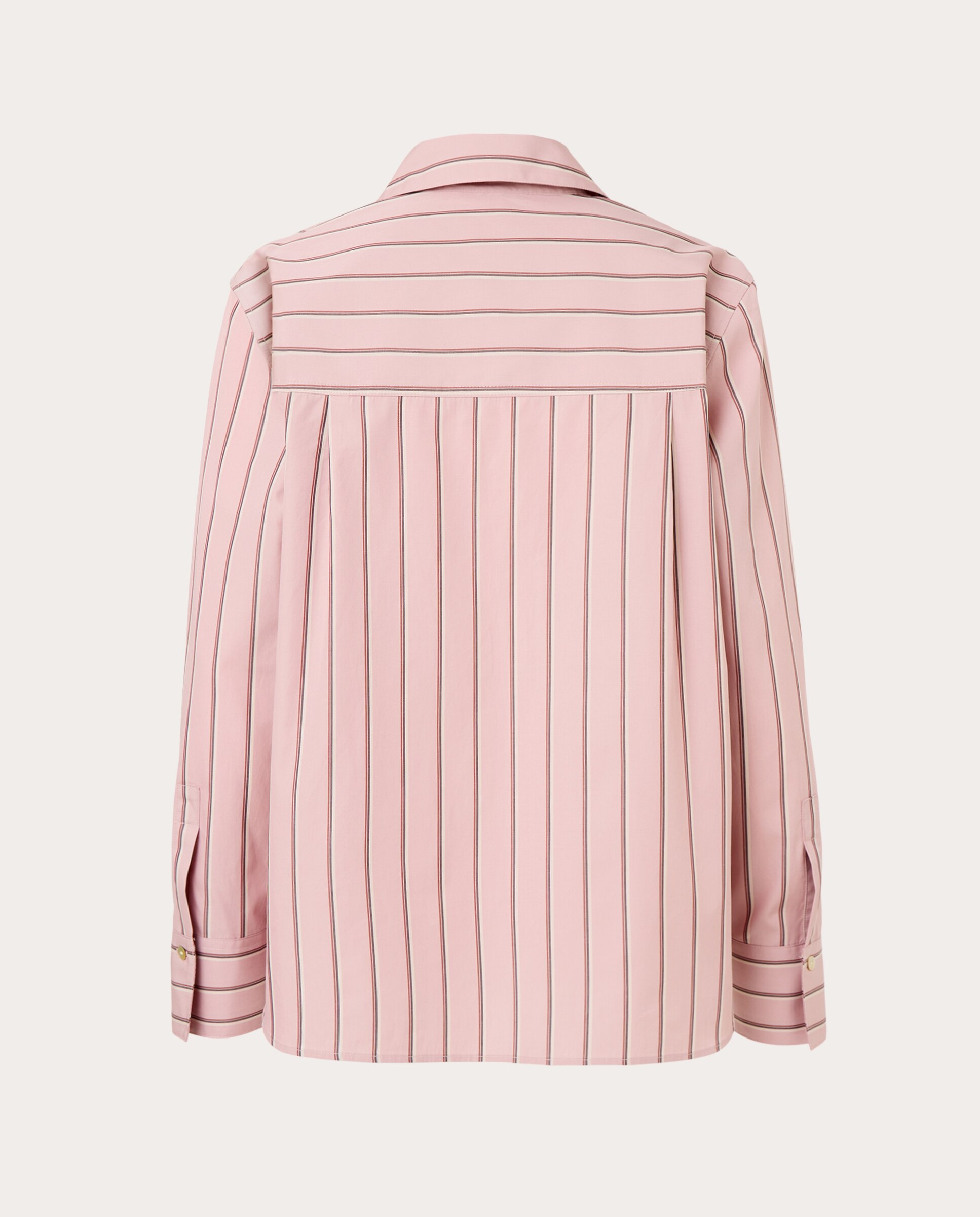 Top Popover Relaxed de Manga Comprida - Rosa Pálido Rosa-2
