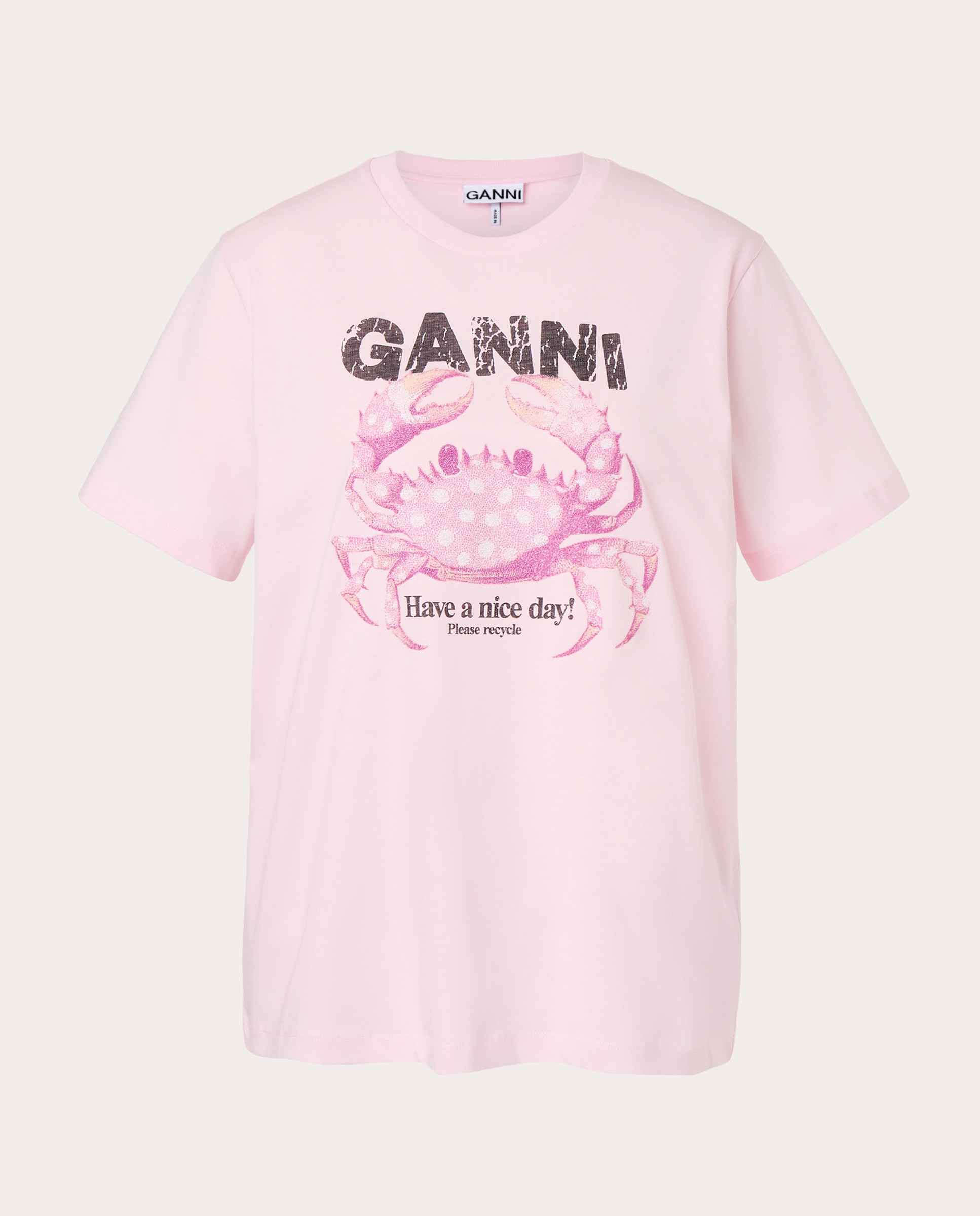 Imagen 0 de Camiseta de algodón con print Rosa