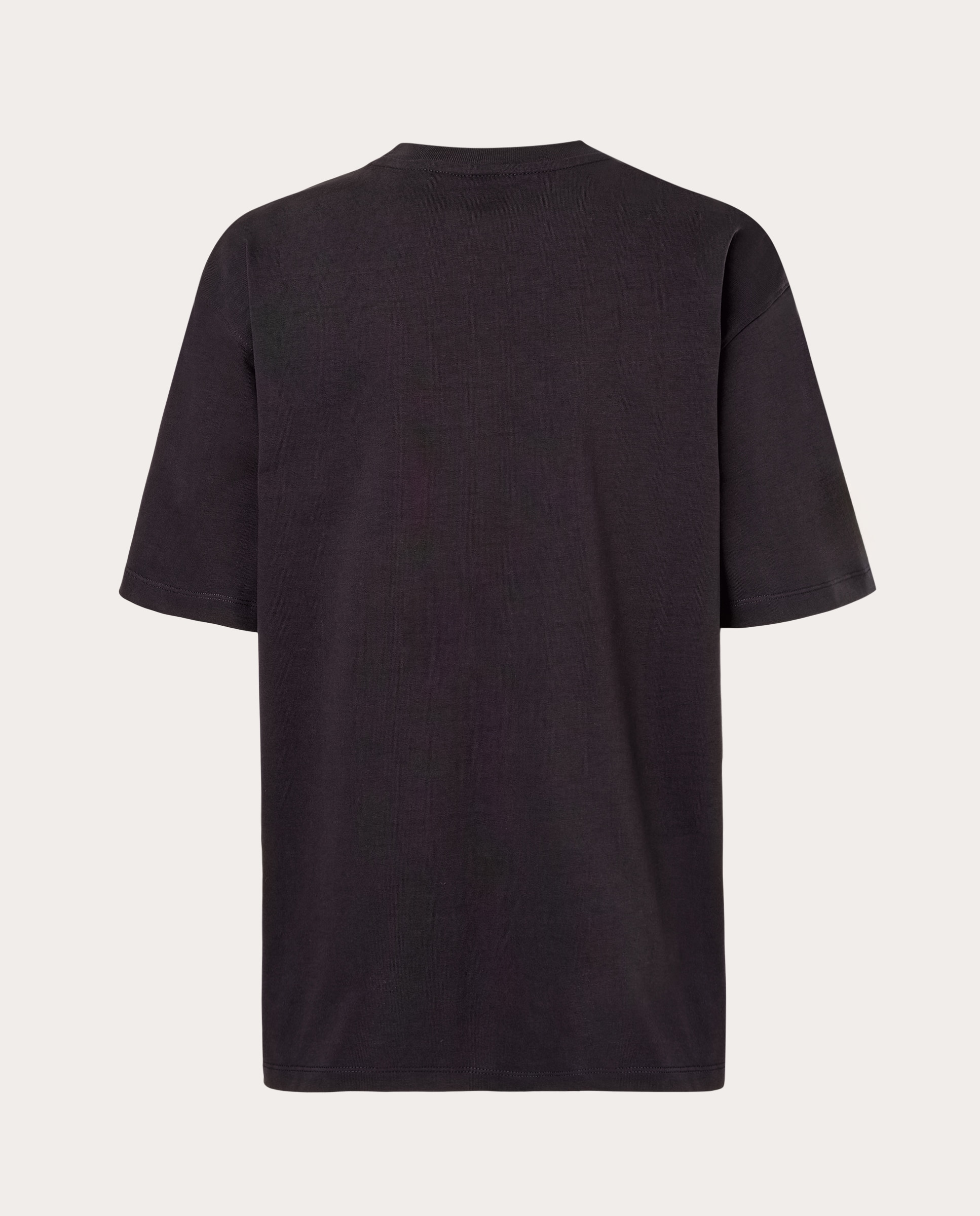 T-shirt de Algodão com Estampado Cinzento-escuro-2