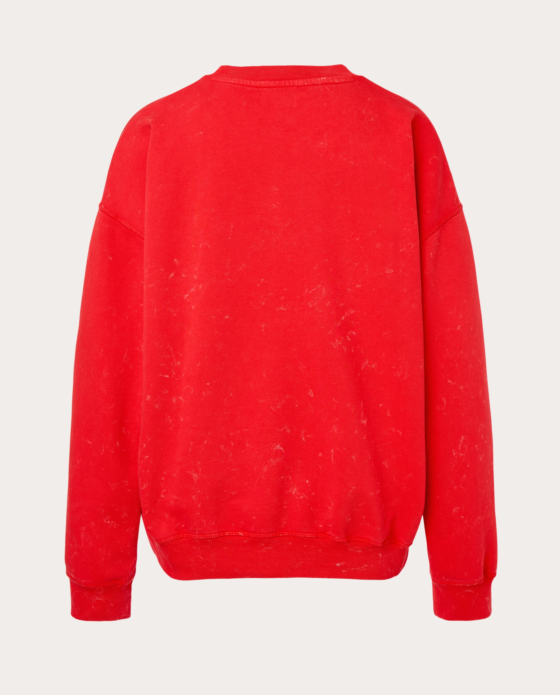 Sweatshirt com Efeito de Lavagem e Cerejas Fúcsia-2