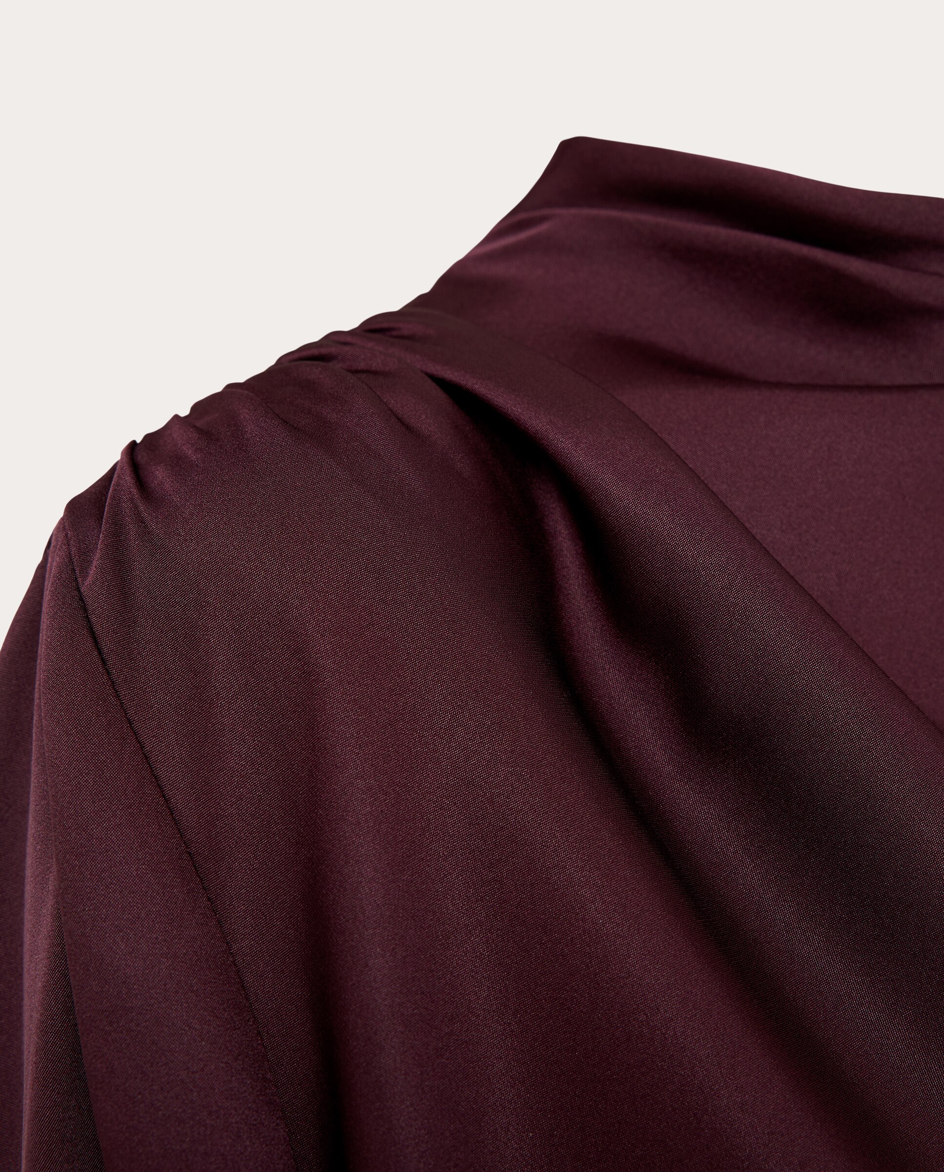 Top de Manga Comprida com Gola Cowl Blackberry Roxo-3