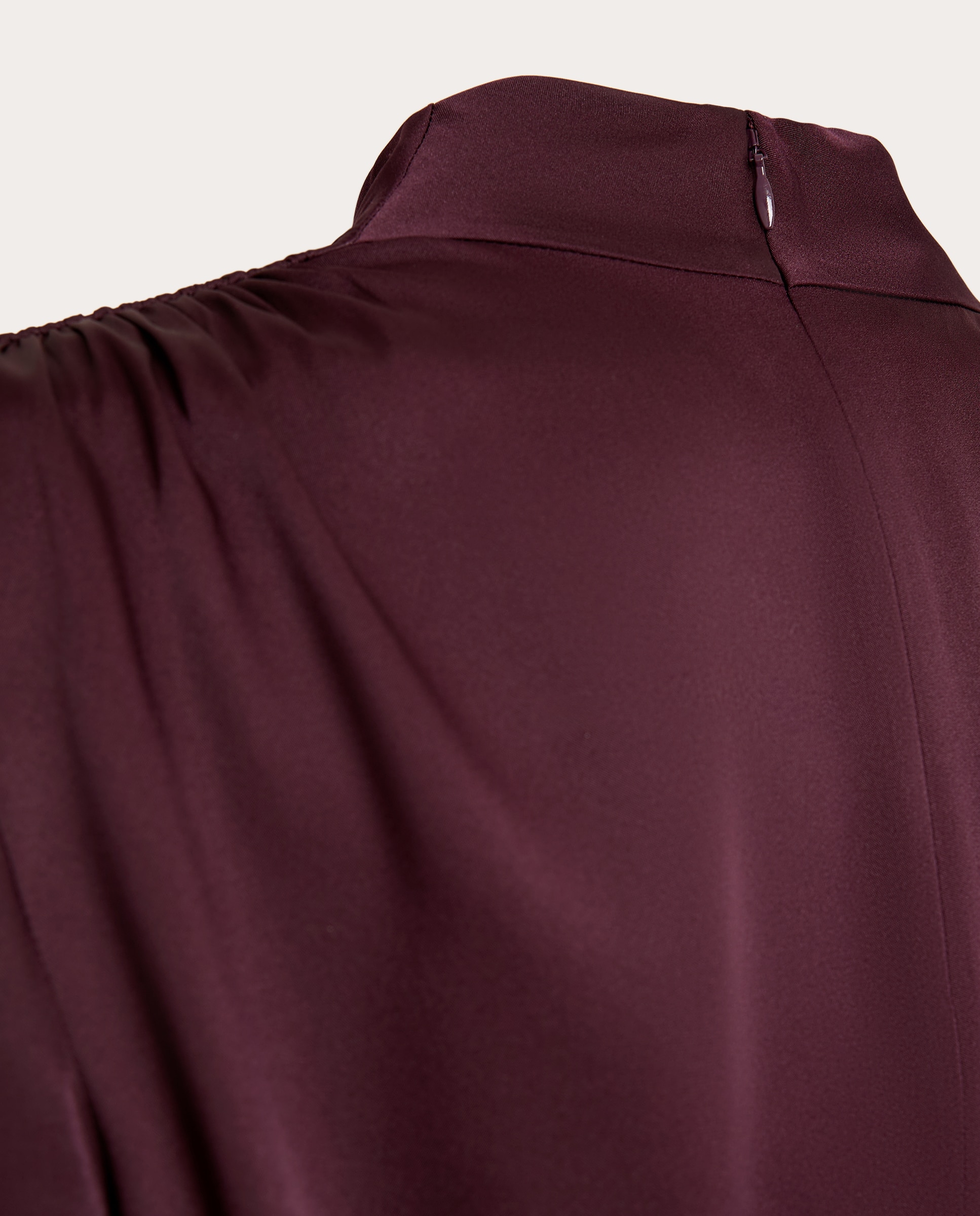 Top de Manga Comprida com Gola Cowl Blackberry Roxo-4