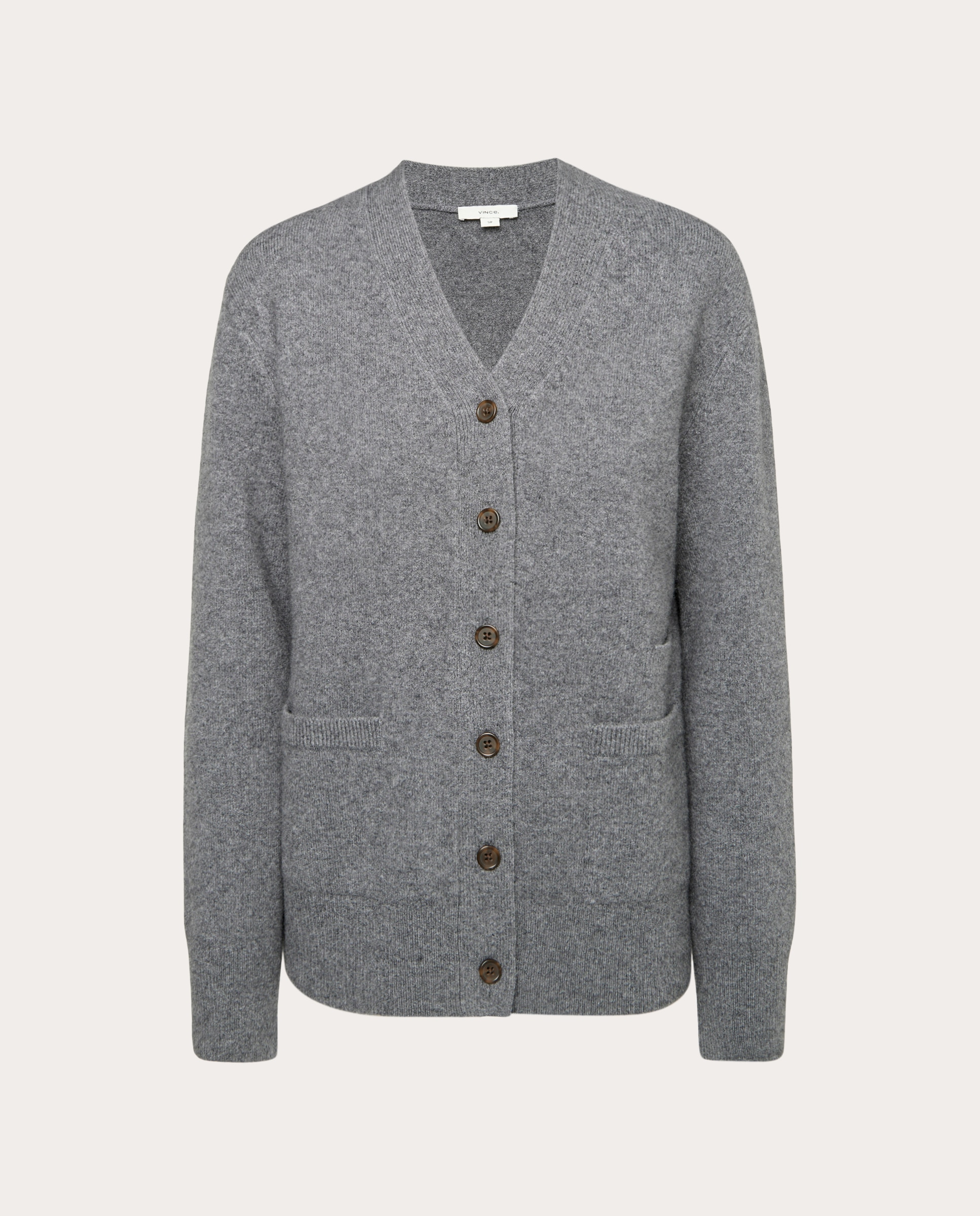 Imagem 0 de Cardigan Relaxed com Decote em Bico - Cinzento Pewter