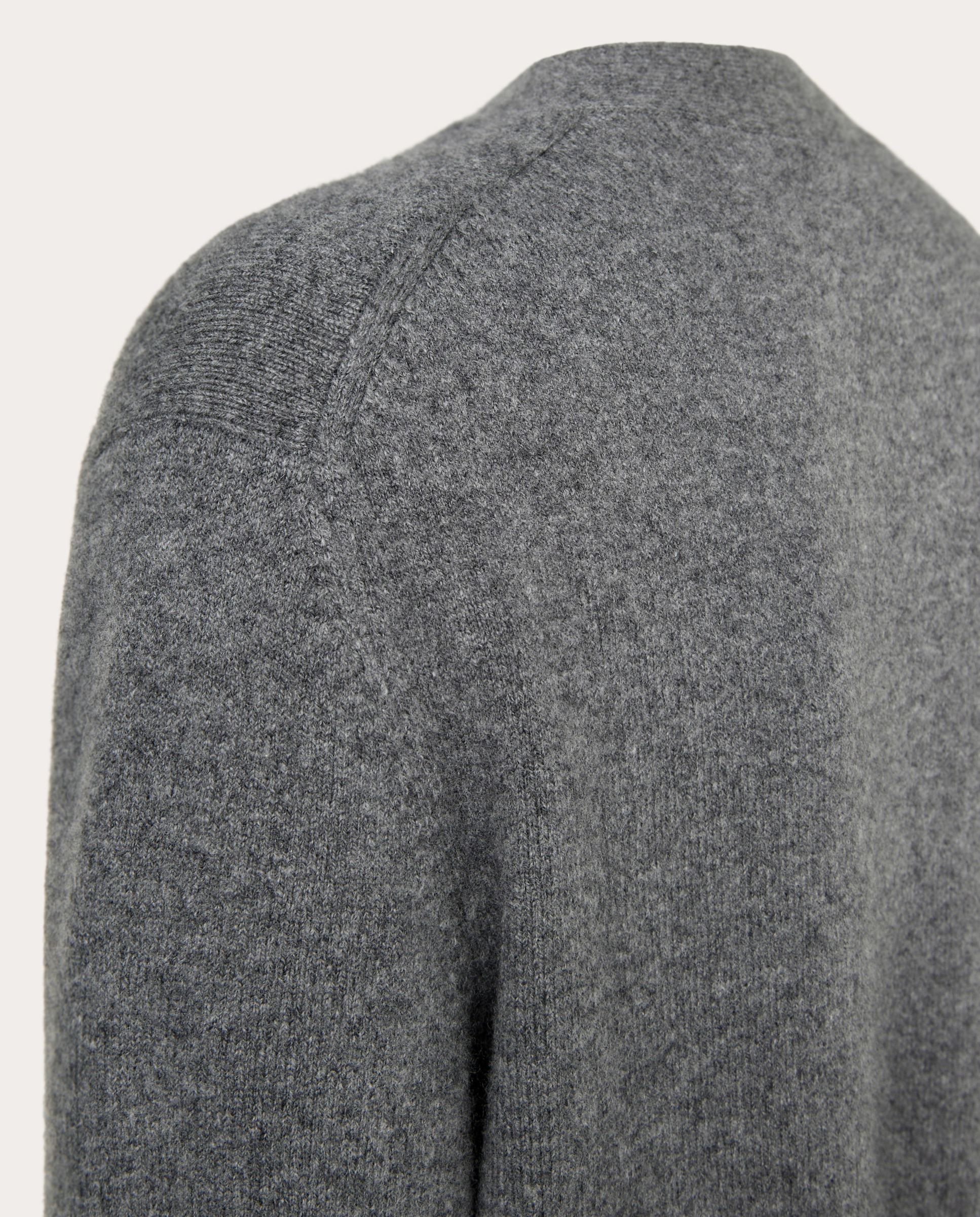 Cardigan Relaxed com Decote em Bico - Cinzento Pewter Cinzento-4