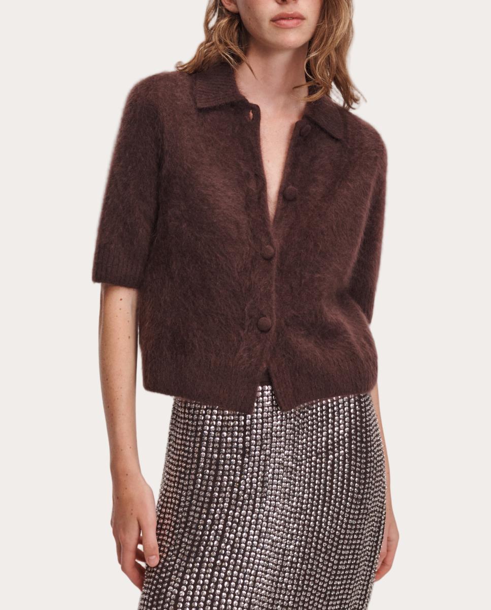 Imagen 0 de Cárdigan Jada de cashmere cepillado Rosa Rosa