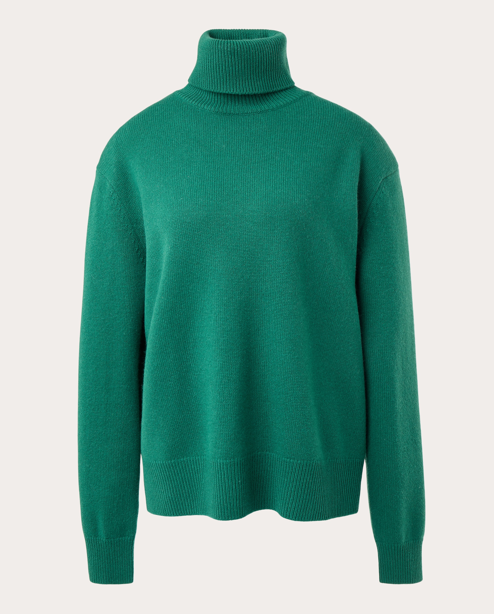 Imagen 0 de Jersey Gala de cuello alto de lana Verde oscuro
