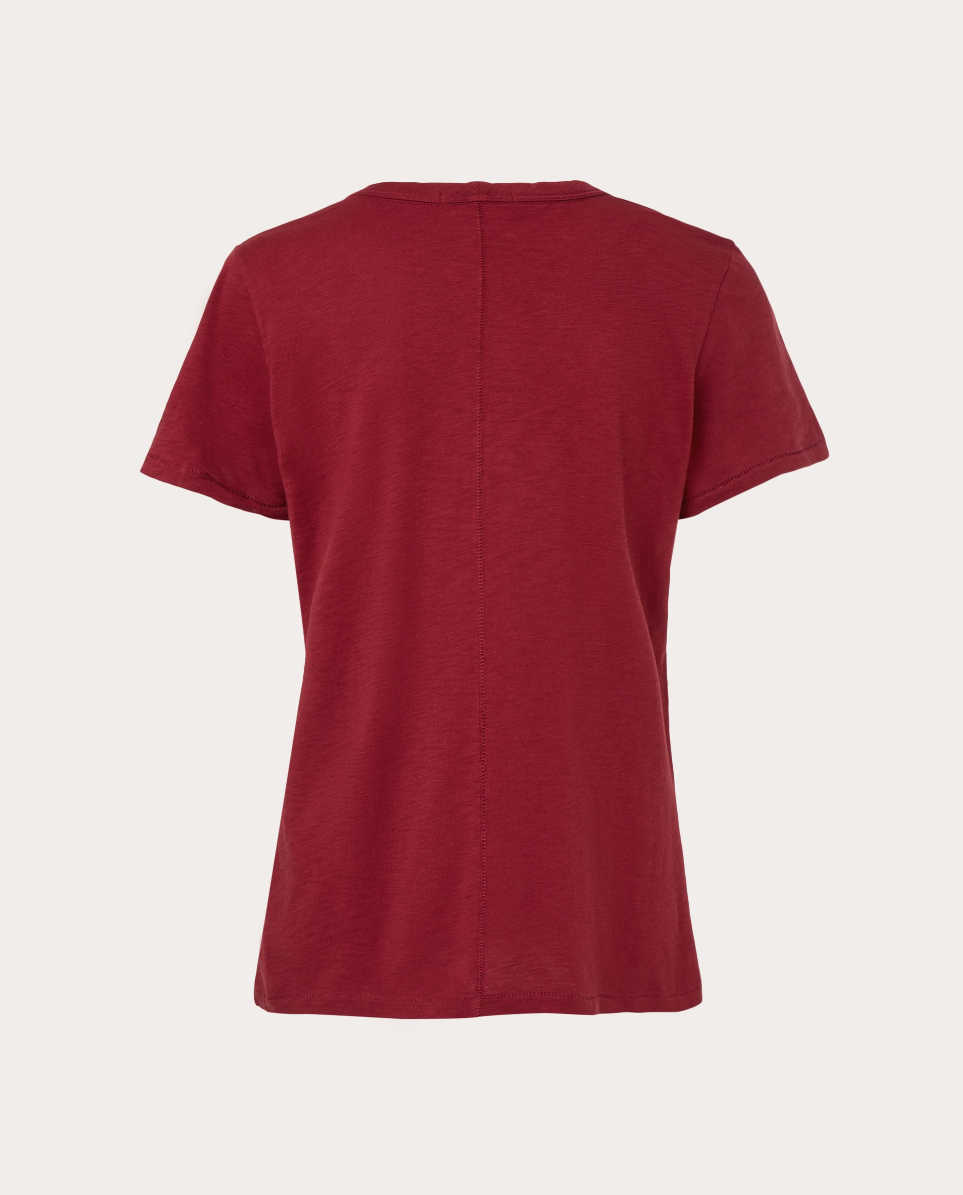 Camiseta Club con escote en V Pomegranate - Rojo Rojo-2