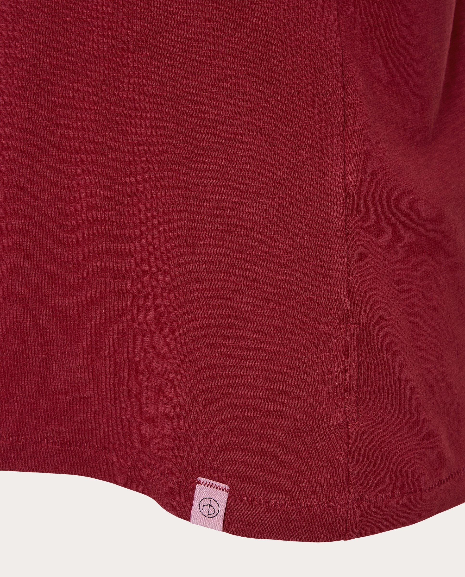Camiseta Club con escote en V Pomegranate - Rojo Rojo-3