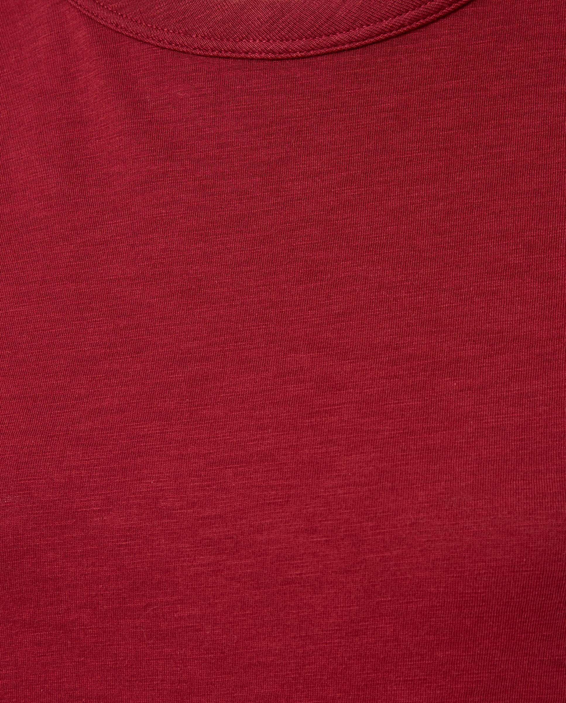 Camiseta Slub de algodón - Rojo Rojo-3