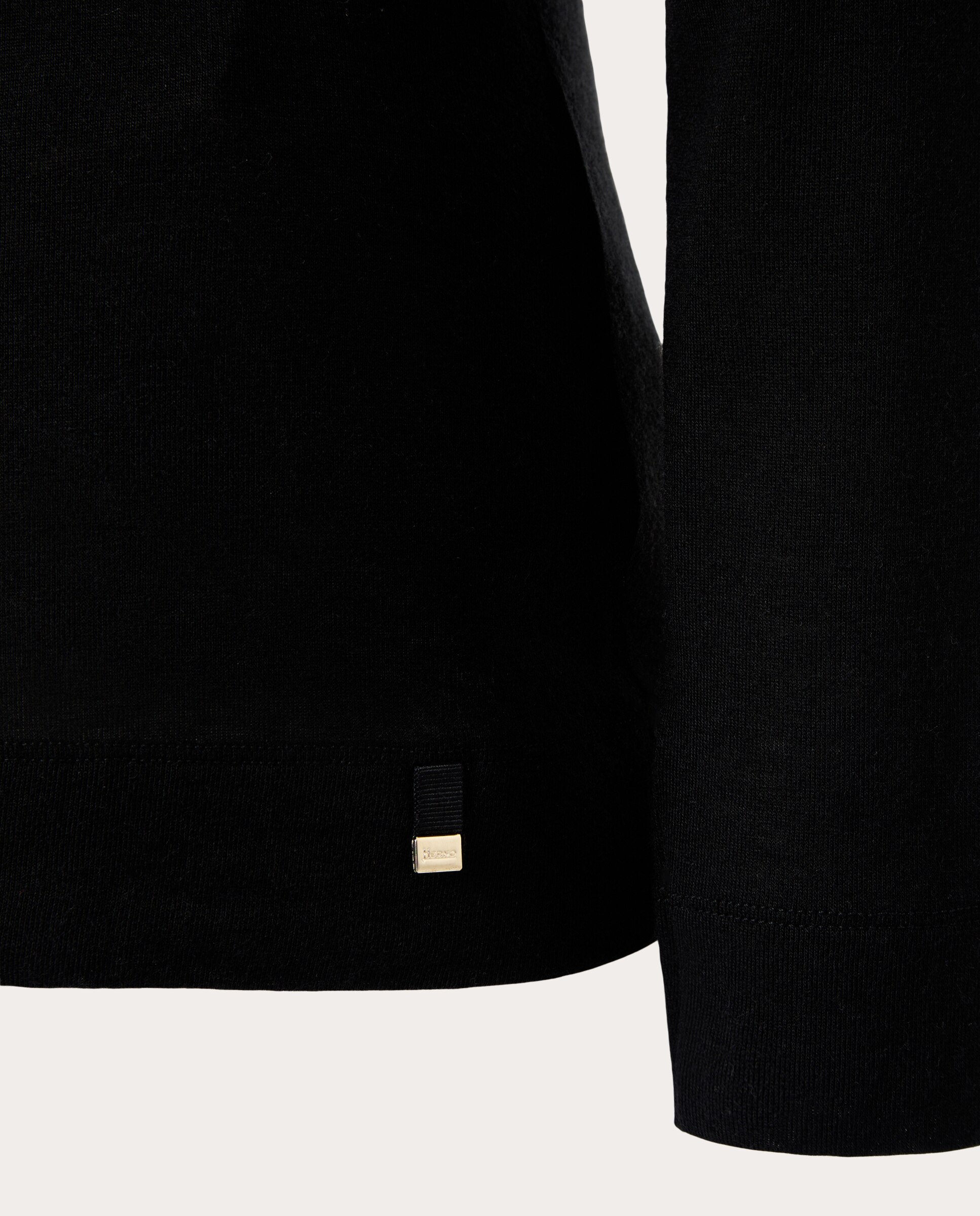 Camisola de manga comprida Preto-4