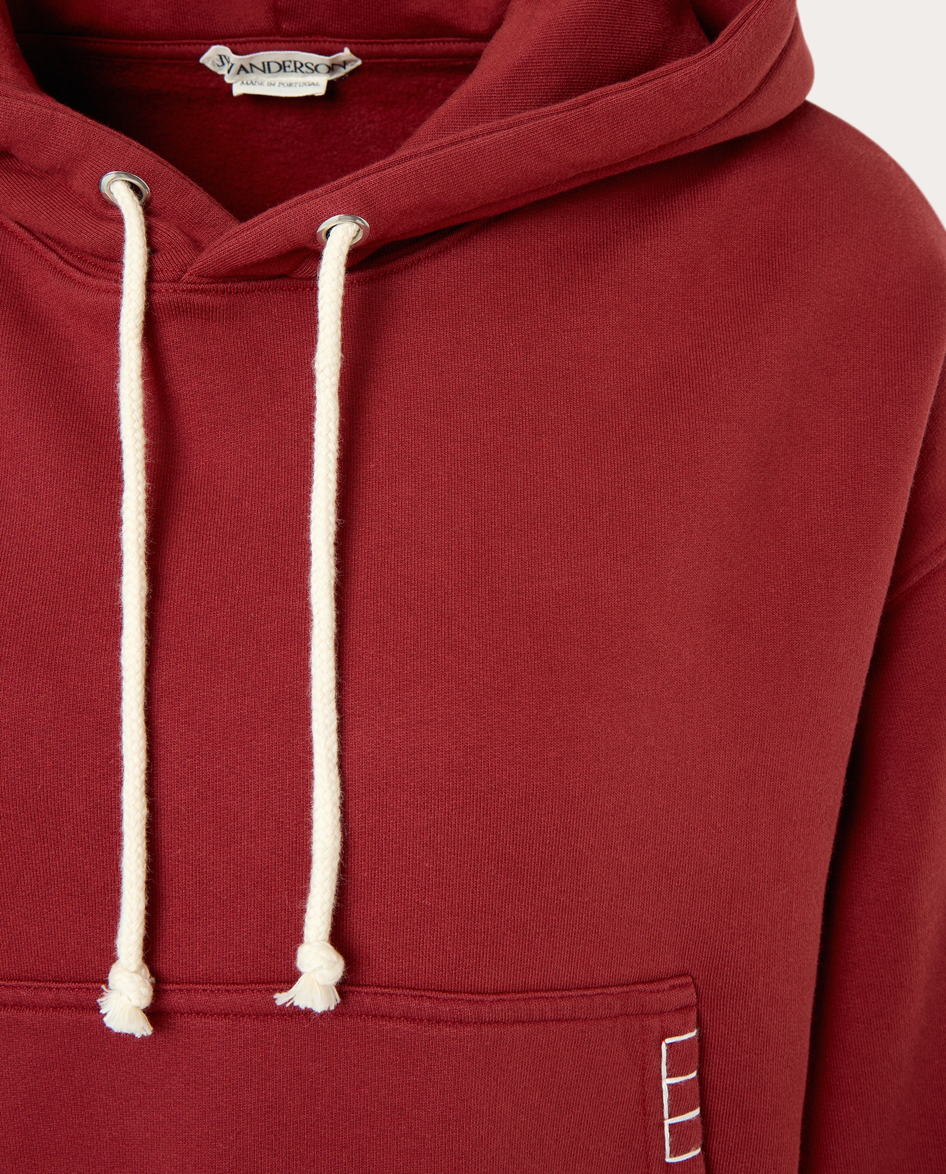 Imagen 3 de Sudadera con capucha de algodón - Burdeos Burdeos