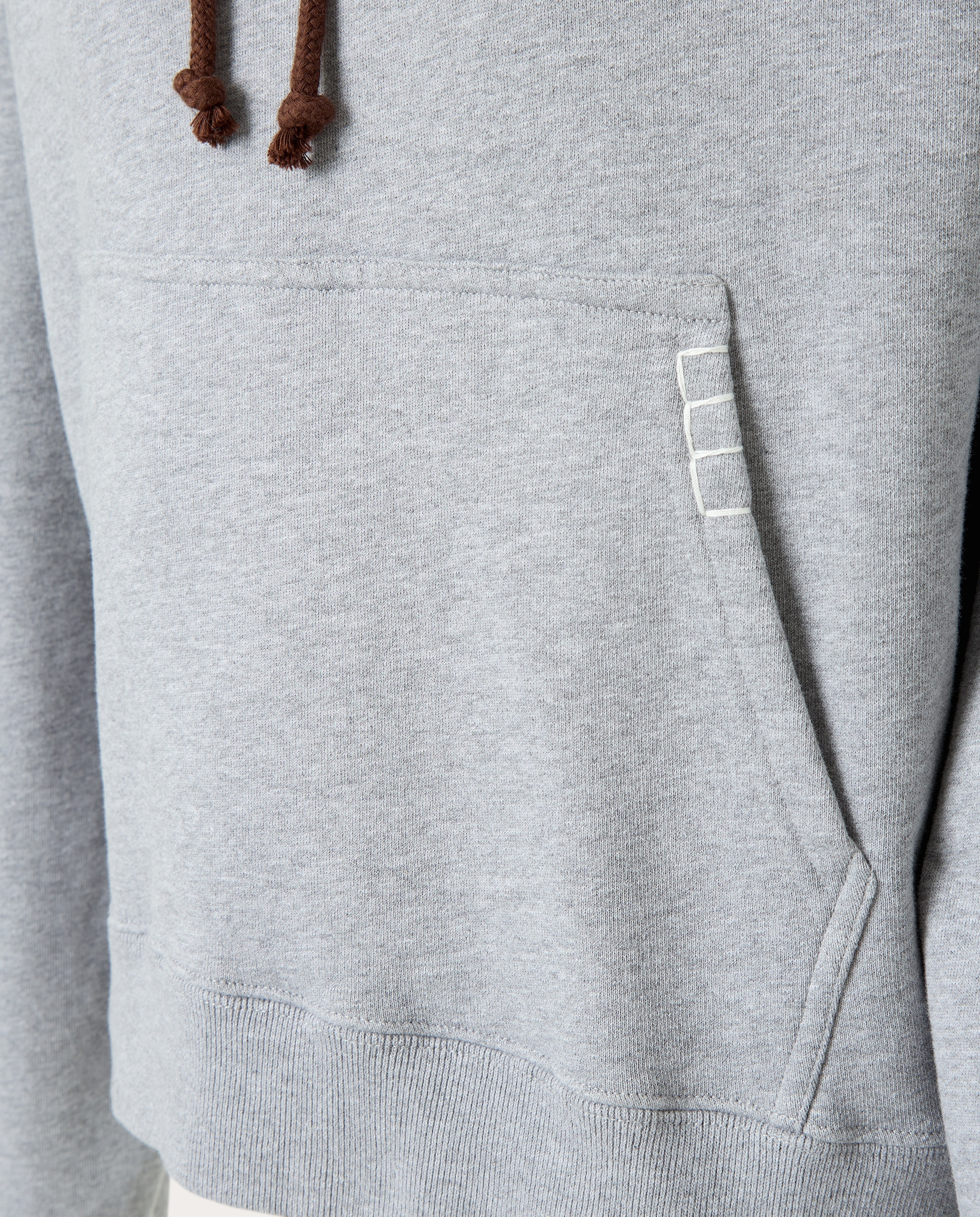 Imagen 4 de Sudadera con capucha de algodón - Gris Gris