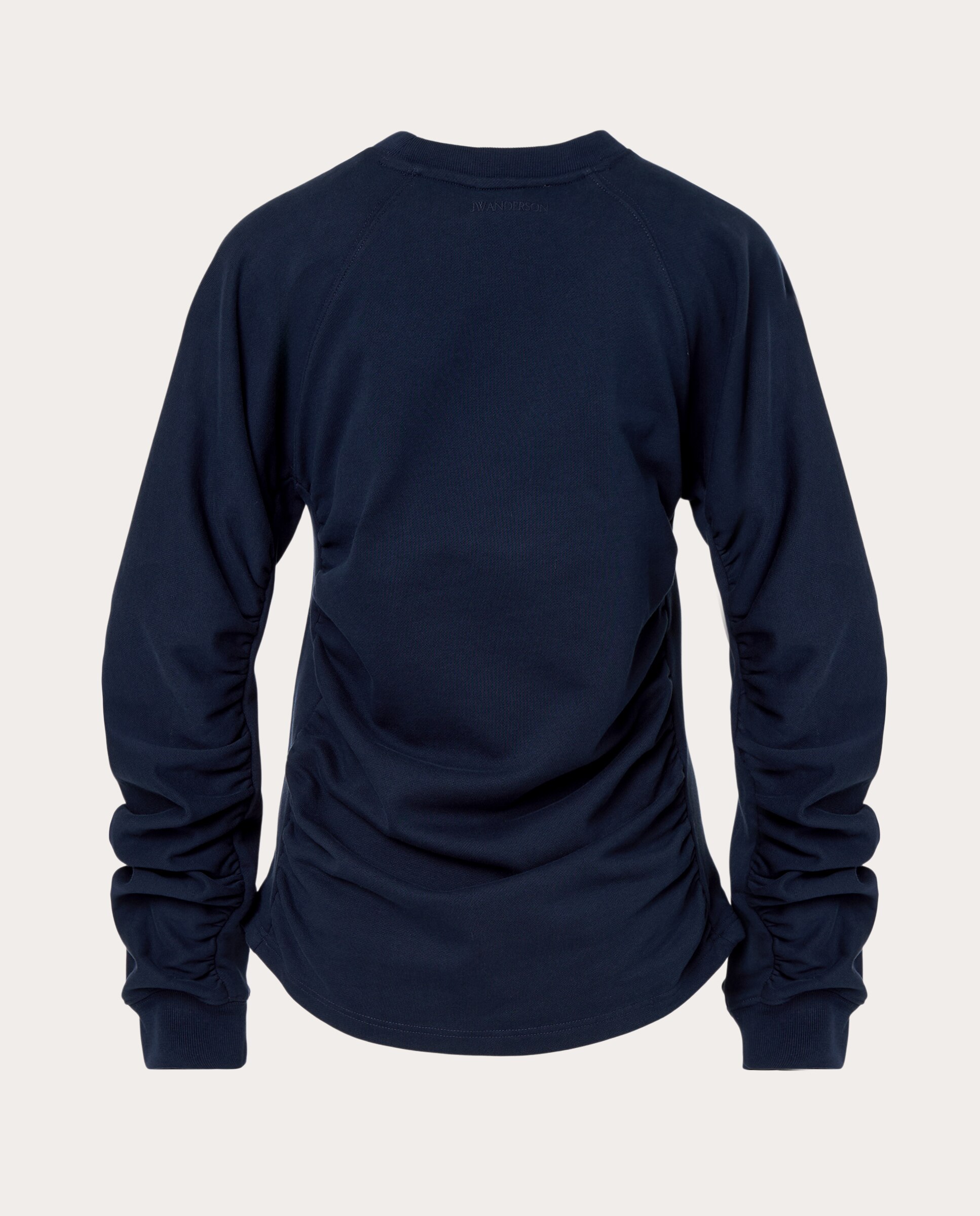 Sudadera fruncida de algodón - Azul marino Azul marino-2