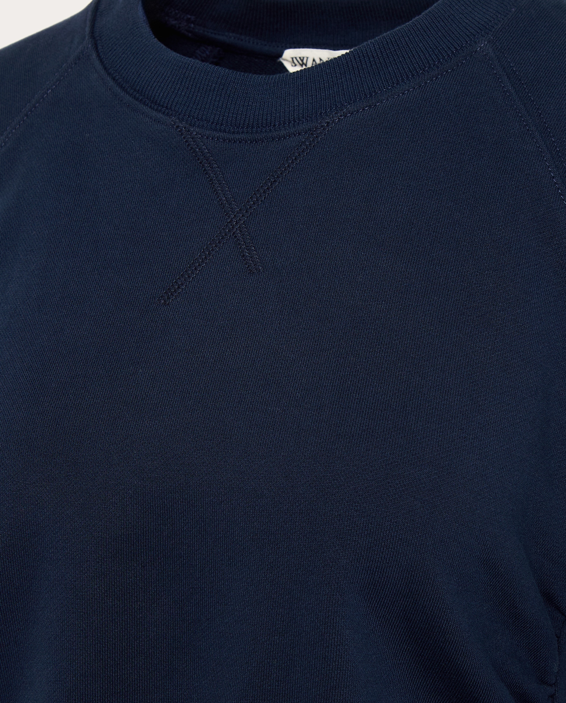 Sudadera fruncida de algodón - Azul marino Azul marino-3