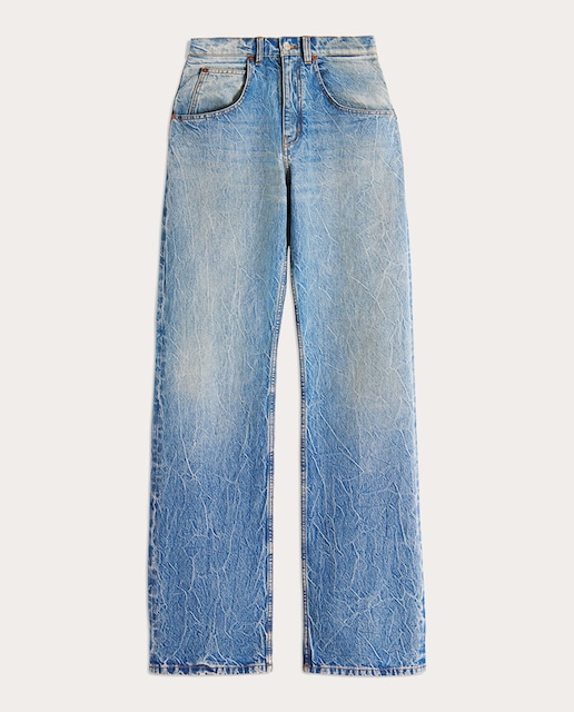 Pantalón vaquero recto de algodón