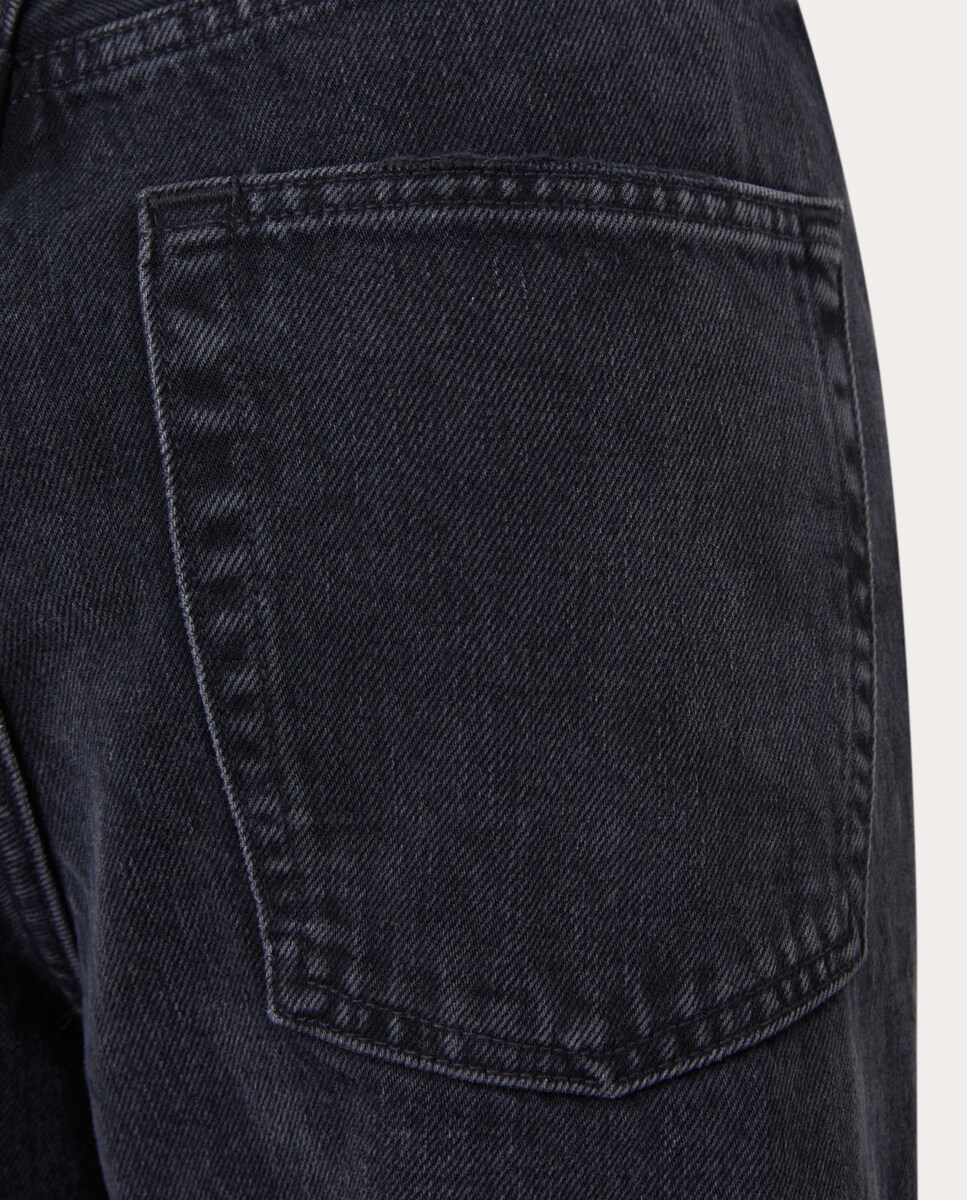 Jeans Straight V-Waist Kelly Preto-4