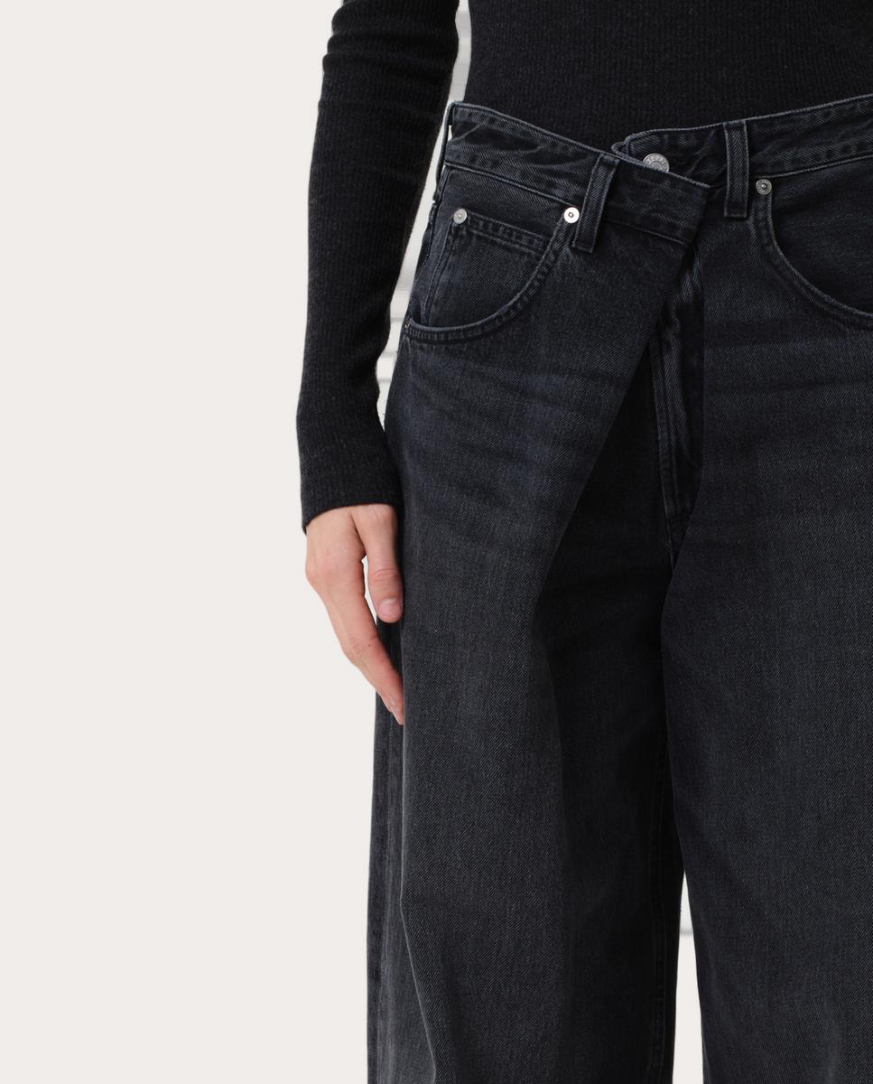 Jeans regular Preto-4