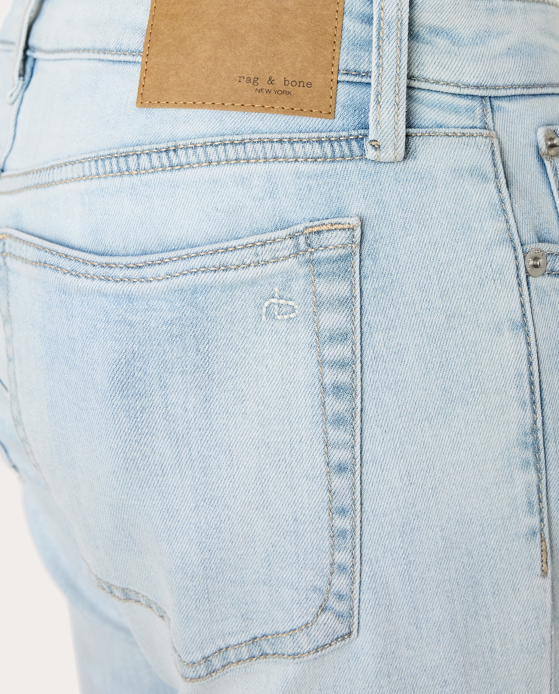 Vaquero Dre slim boyfriend Pleasant - Azul claro Azul claro-4