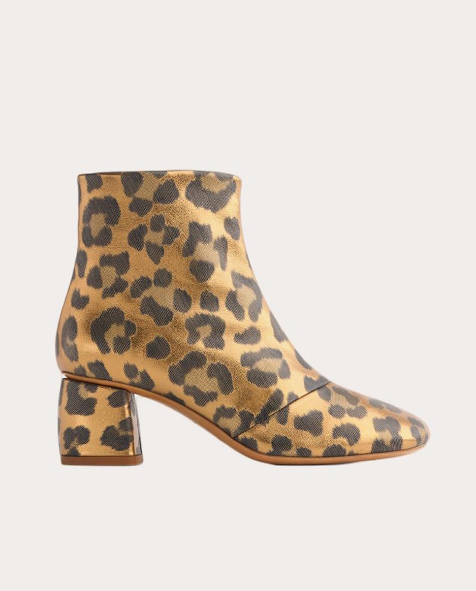 Botines de piel Amarillo-1