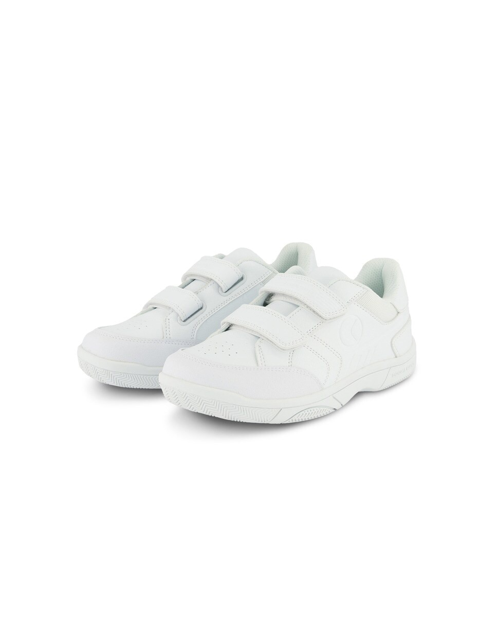 Imagen 6 de Zapatillas training infantil con velcro Boomerang Klado 5 - Blanco Blanco