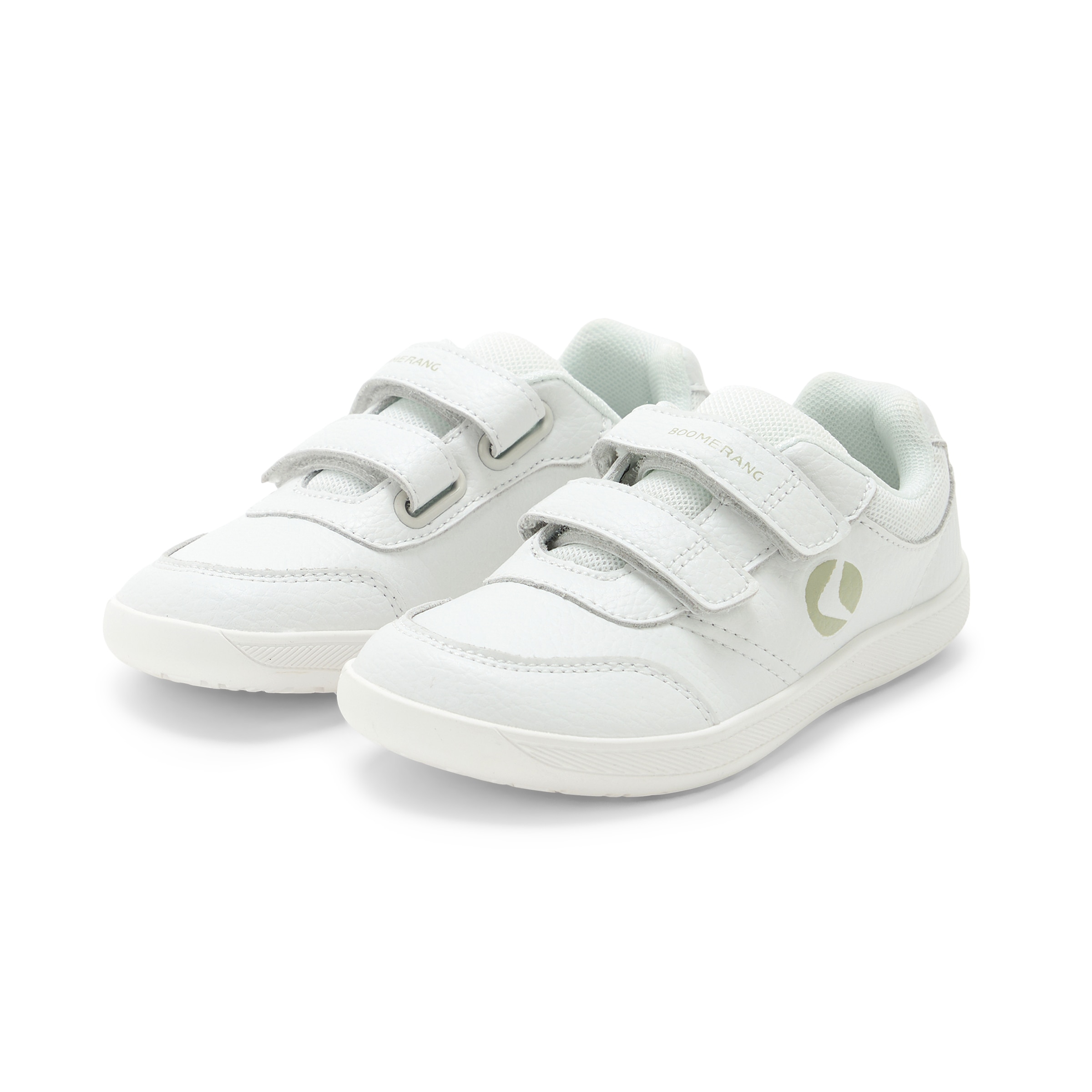 Zapatillas training infantil en piel con velcro FLEX Boomerang Barefoot - Blanco Blanco-5