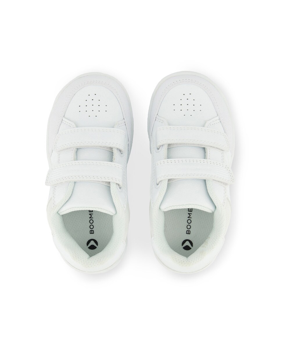 Zapatillas training infantil con velcro Boomerang Klado 5 - Blanco Blanco-4