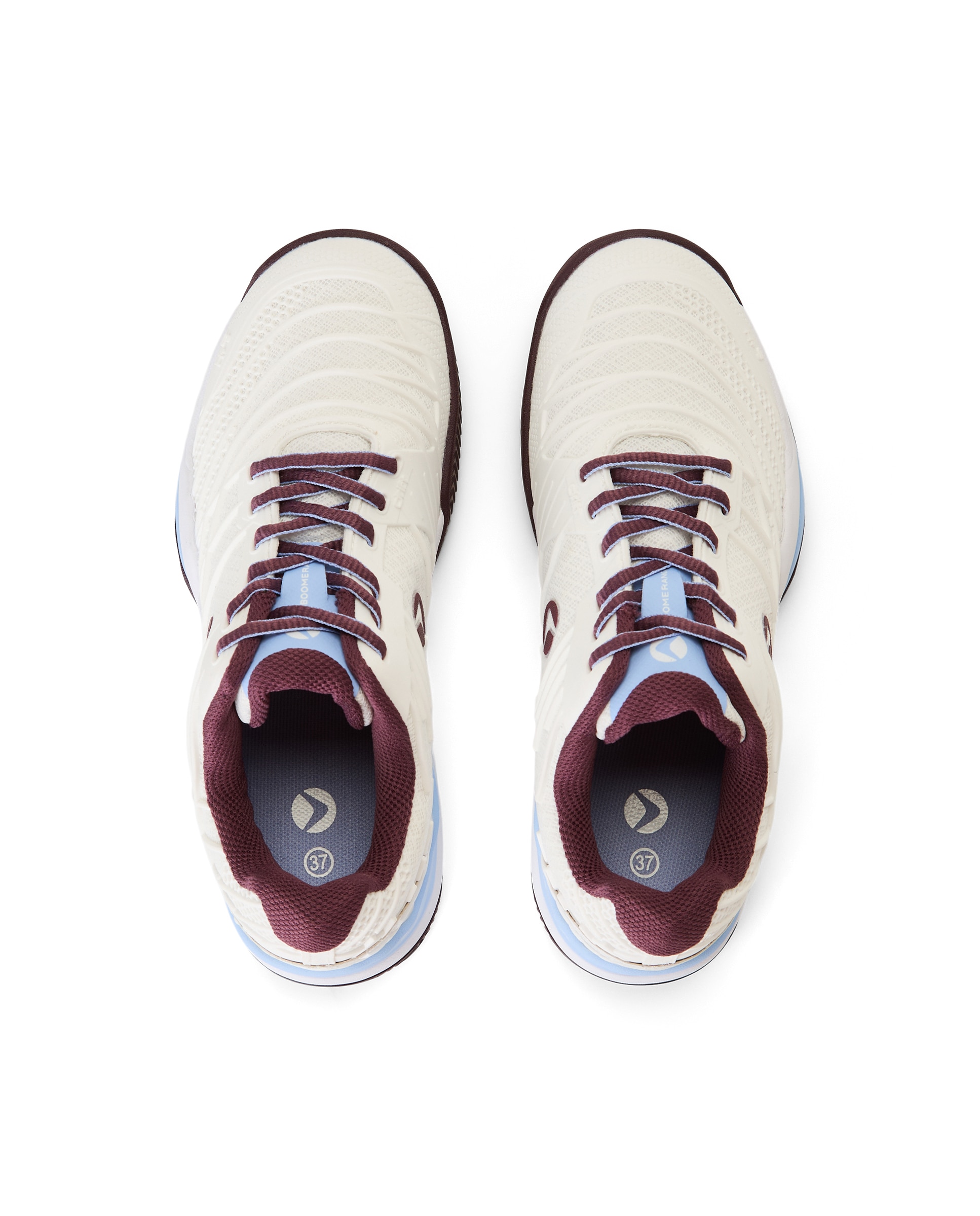 Zapatilla de Padel-Tenis mujer Boomerang SMASH - Blanco Blanco-4