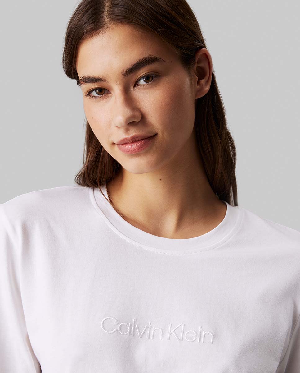 Camisola de Manga Comprida - Cotton Tees Branco-3