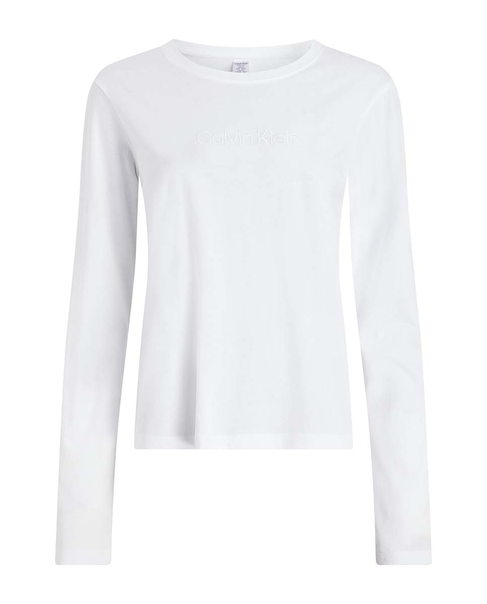 Camisola de Manga Comprida - Cotton Tees Branco-4