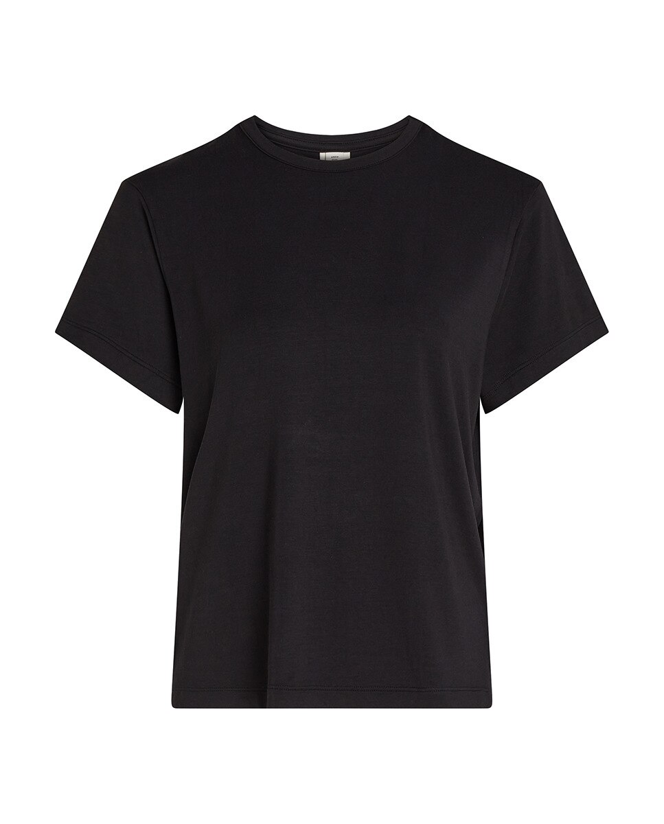 T-shirt de Manga Curta Ultra Soft Modal Preto-4