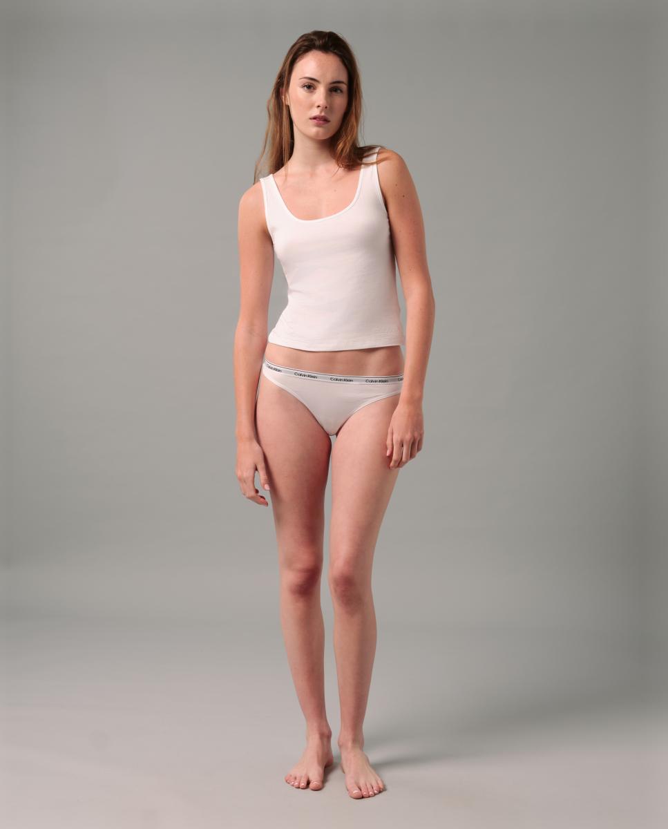 T-shirt de Alças Cotton Stretch Branco-2