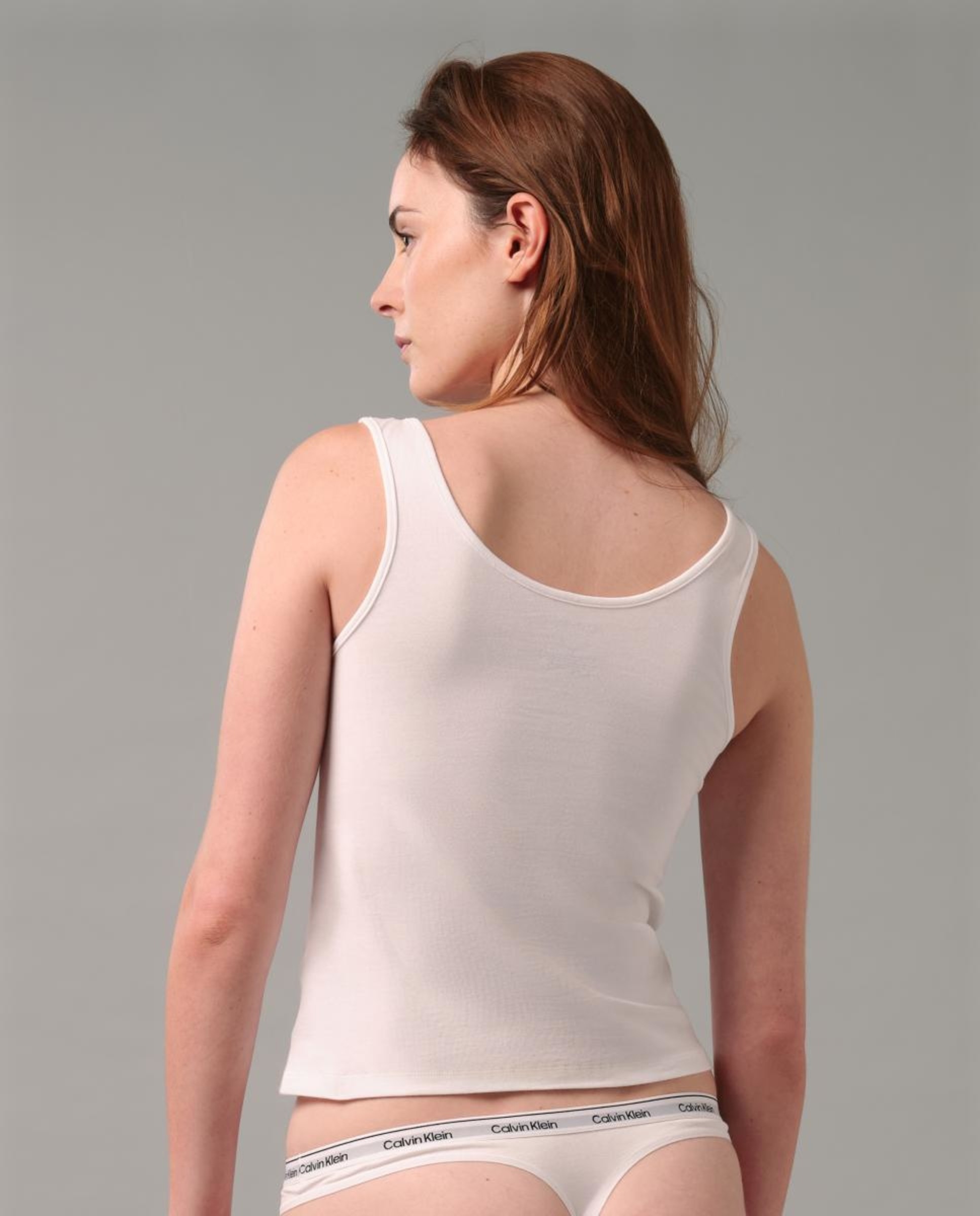 T-shirt de Alças Cotton Stretch Branco-5