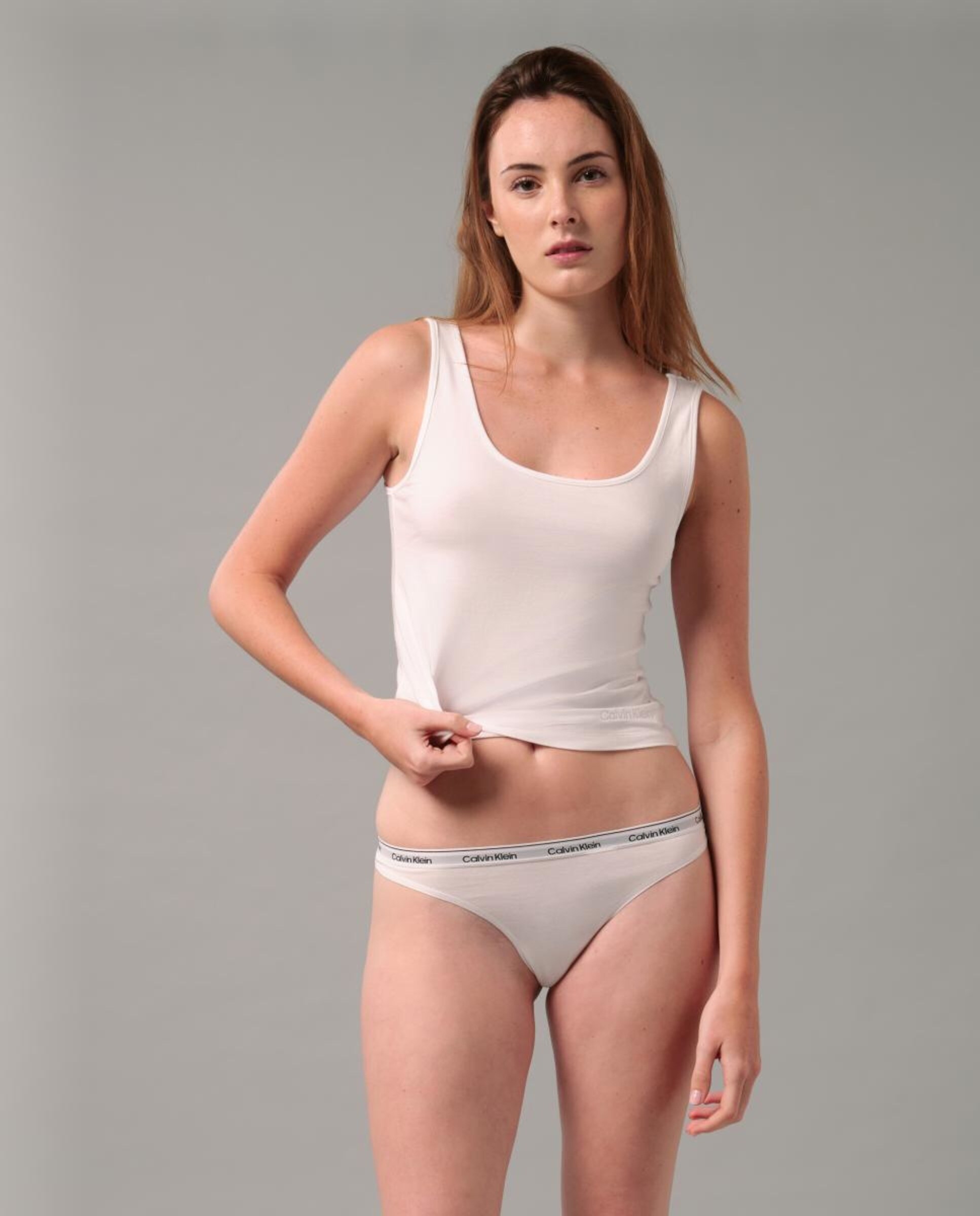 T-shirt de Alças Cotton Stretch Branco-7