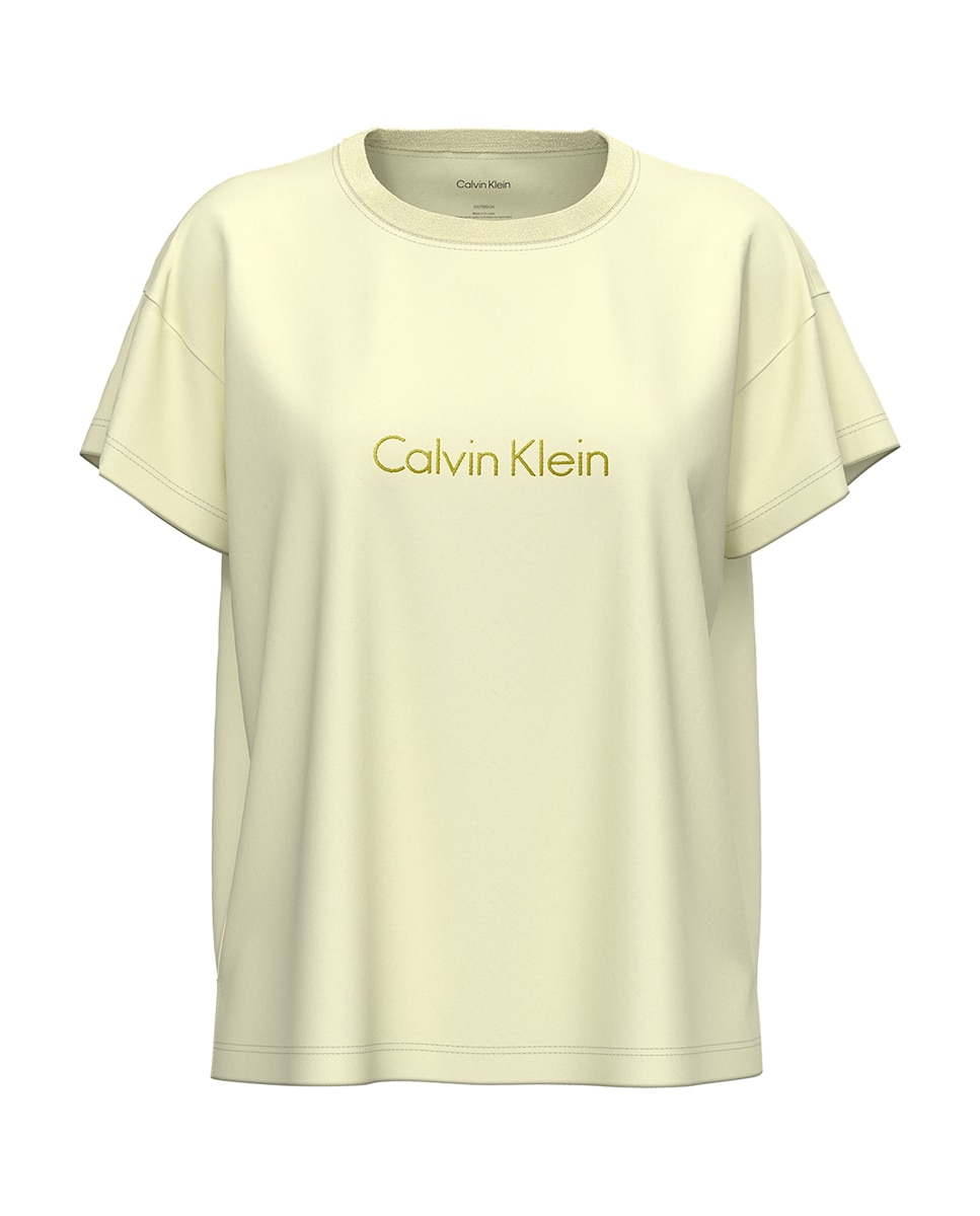 T-shirt de Manga Curta Cotton Stretch Amarelo-7